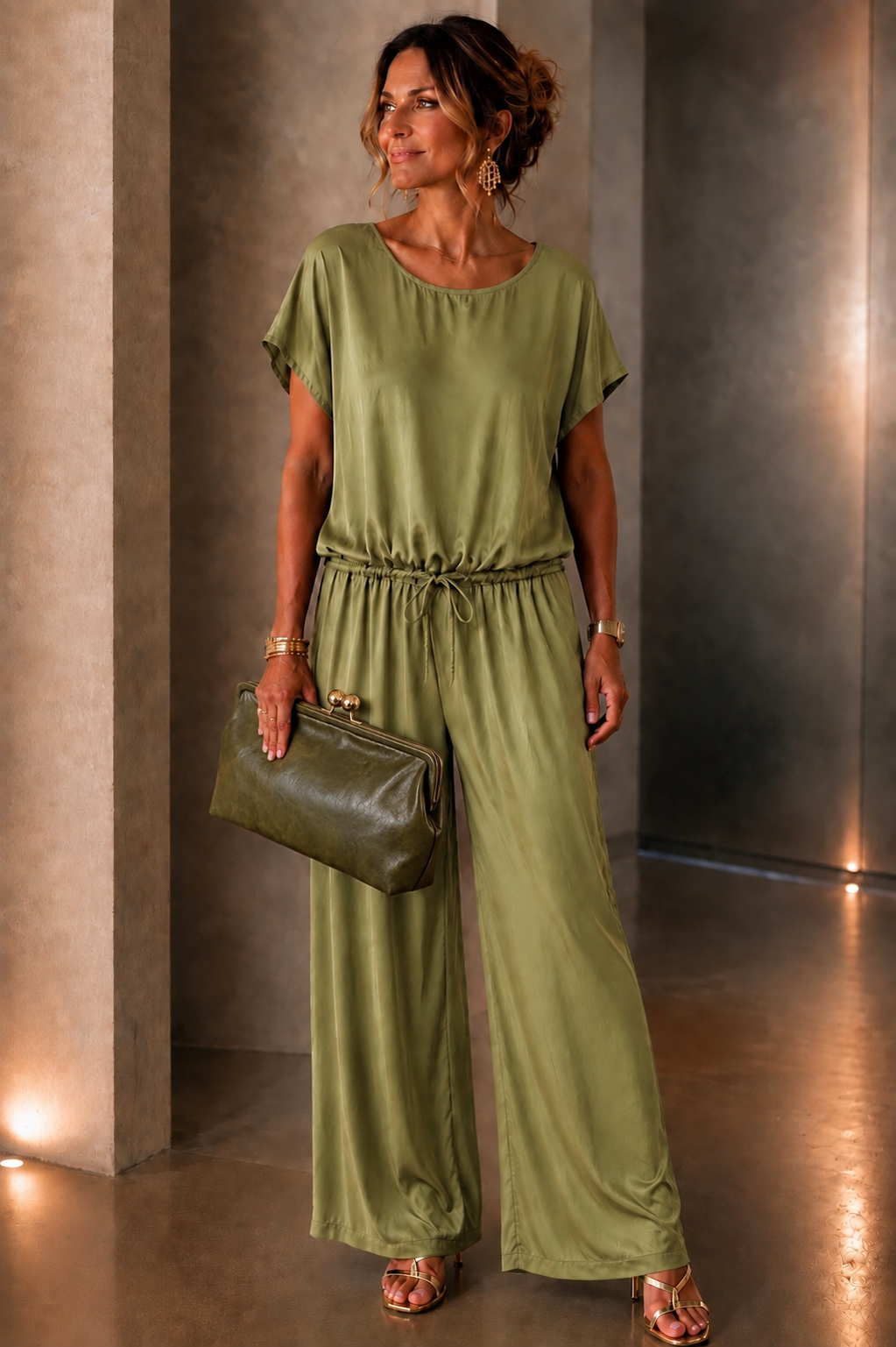 Polly - Satin Wide-Leg Trousers