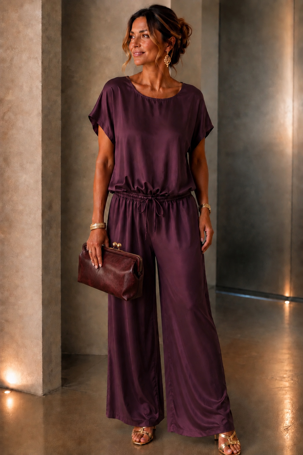 Polly - Satin Wide-Leg Trousers