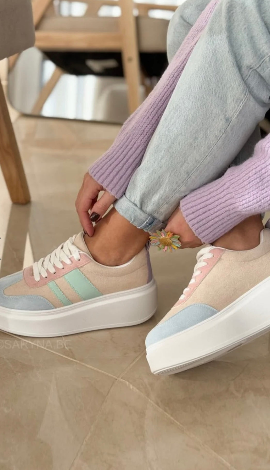 Pastel Platform Trainers