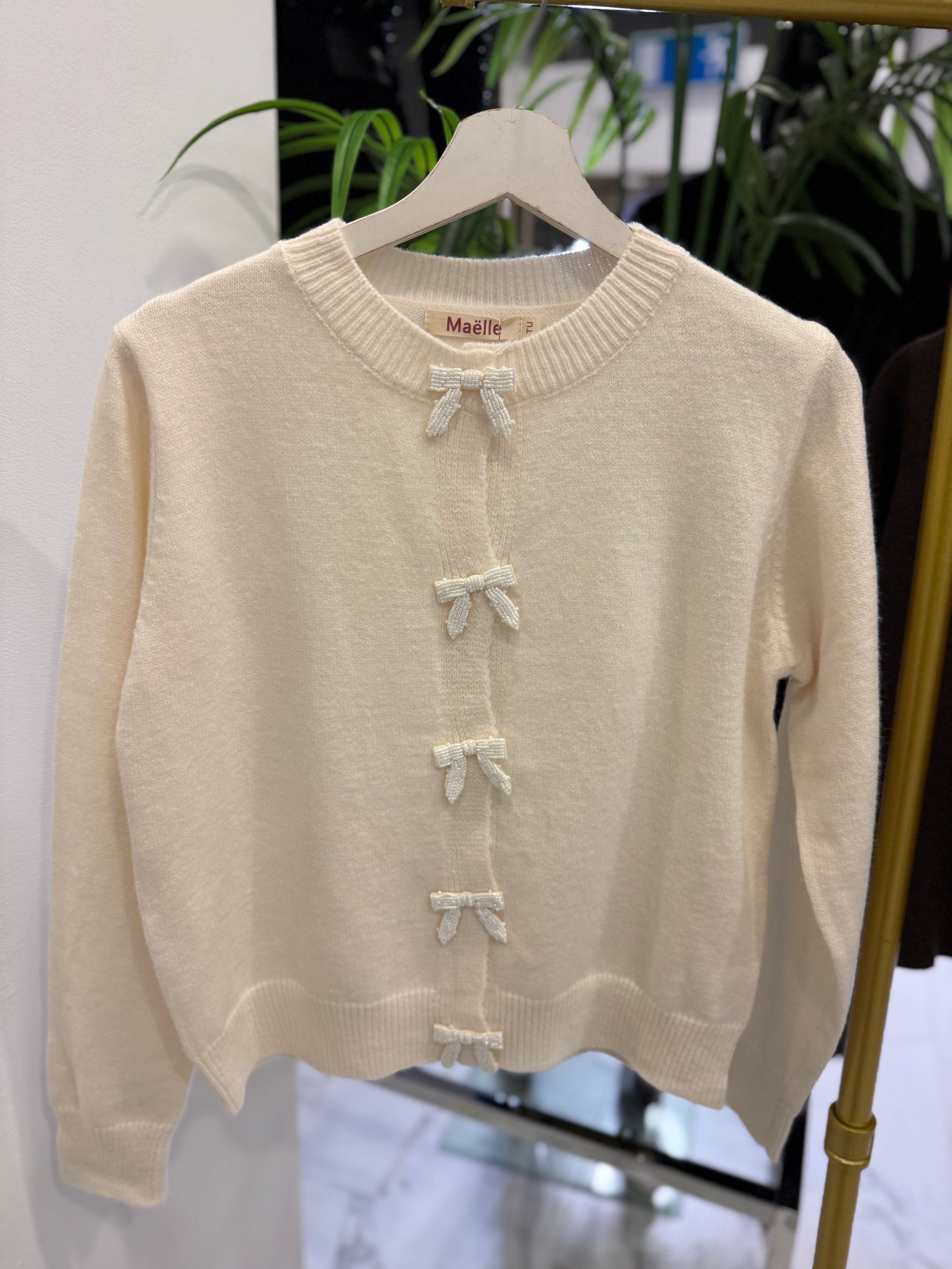 “Bessie” Bow Detail Jumper