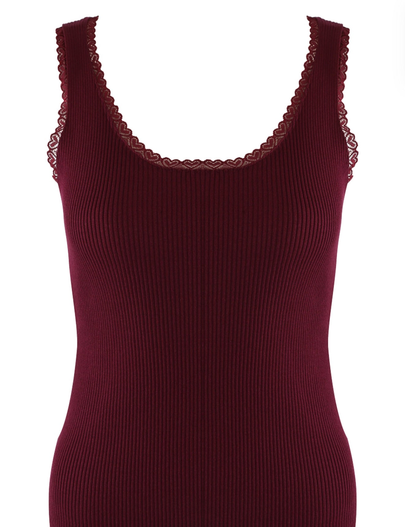“Lucy” Lace Trim Vest
