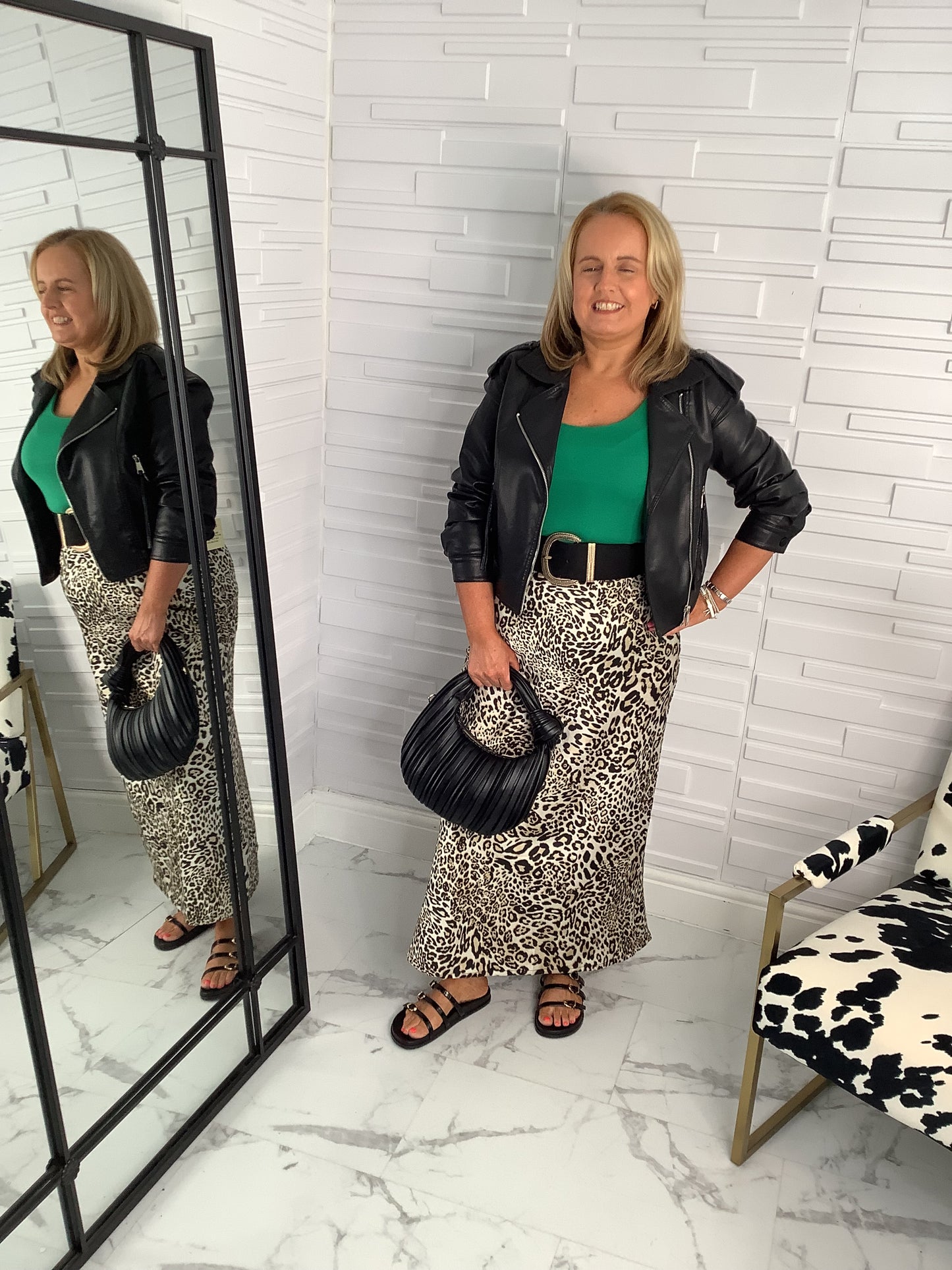 “Lotti” Leopard Skirt