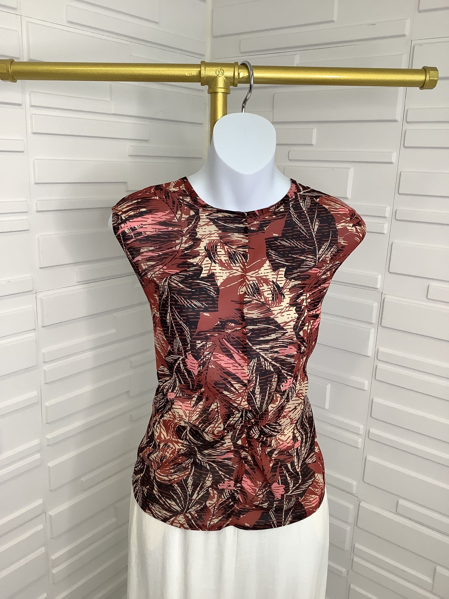 “Casy” Chiffon Twist Front Top