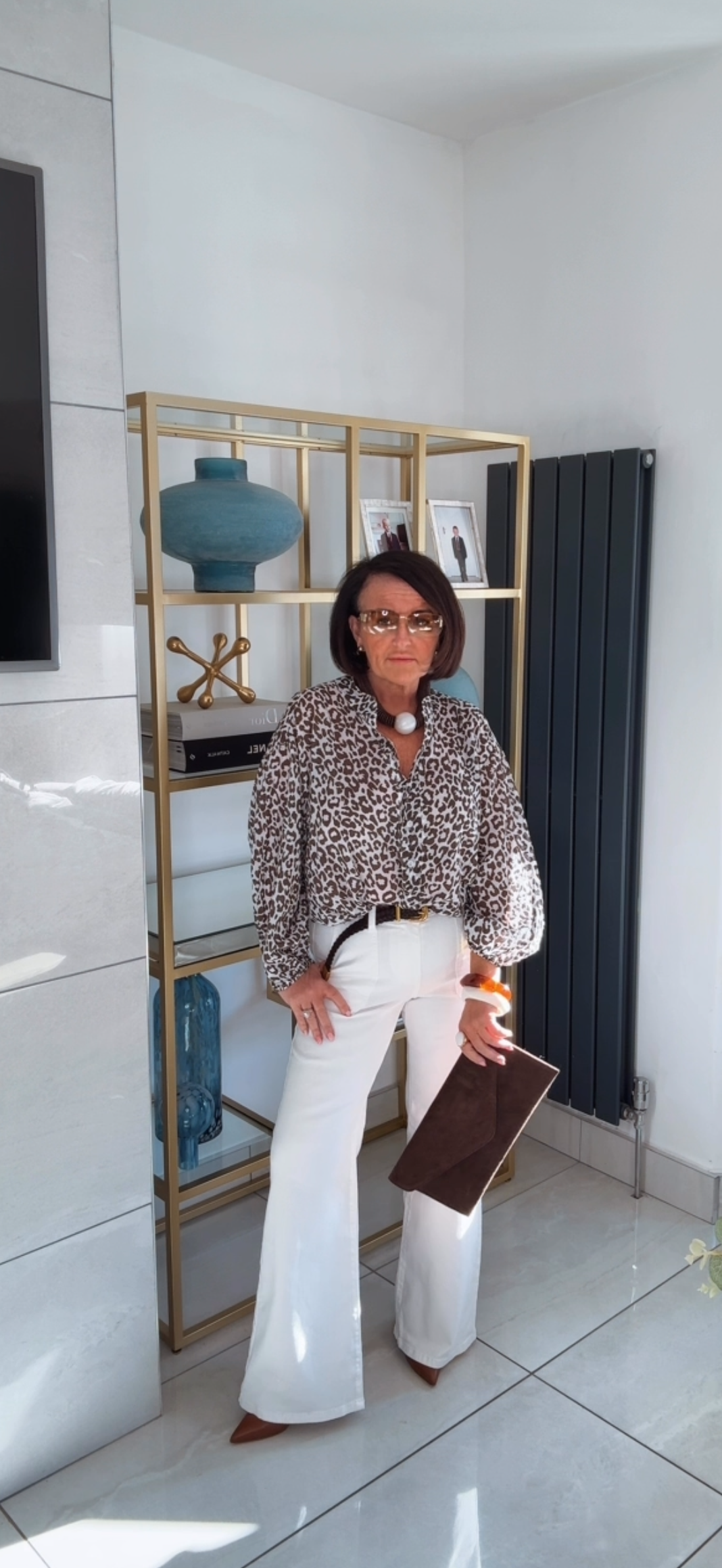Fern - Cotton Animal Print Smock Top