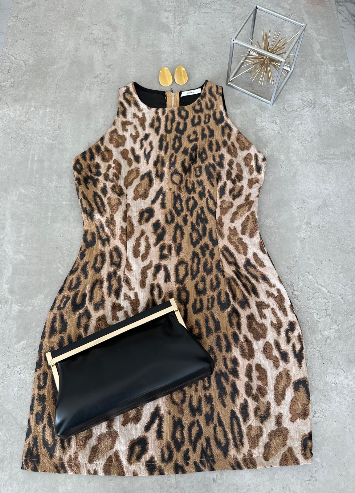 “Lexi” Leopard Shift Dress
