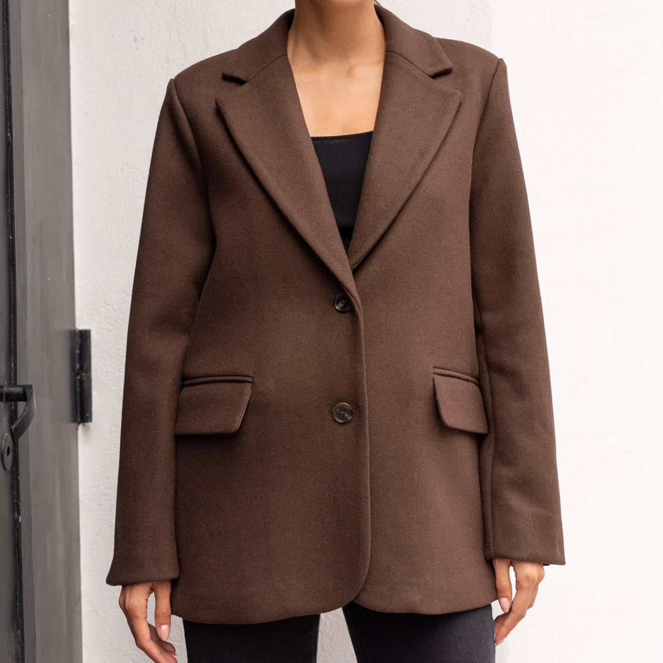 “Wendy” Oversized Wool Blazer