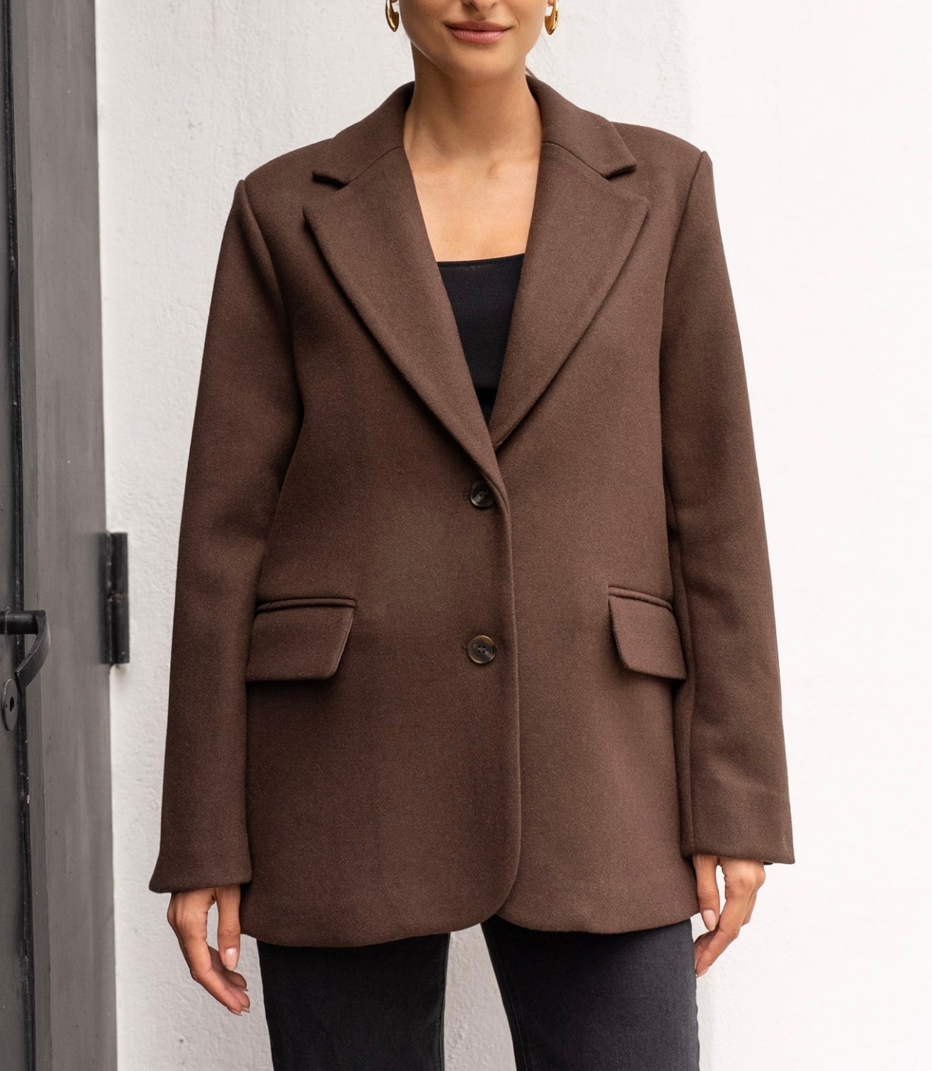 “Wendy” Oversized Wool Blazer