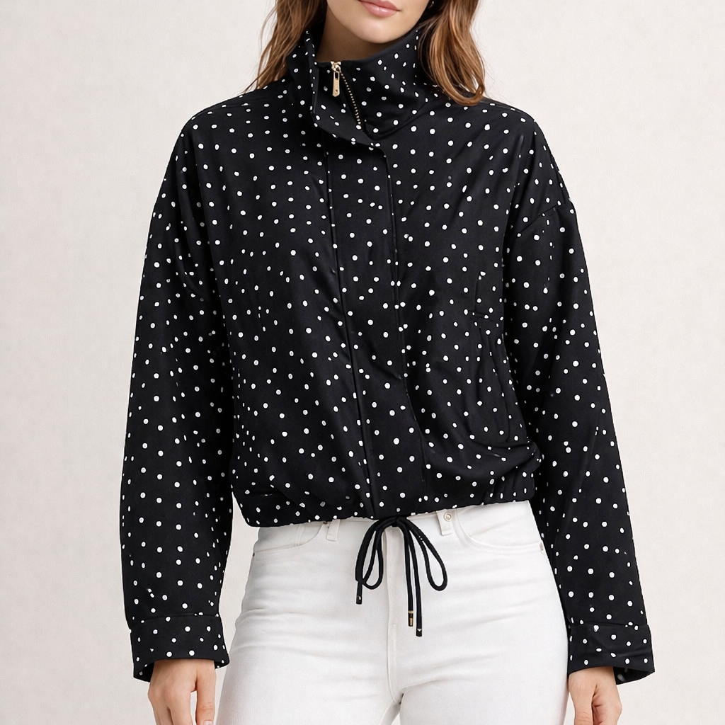 Preya - Lightweight Polka Dot Jacket