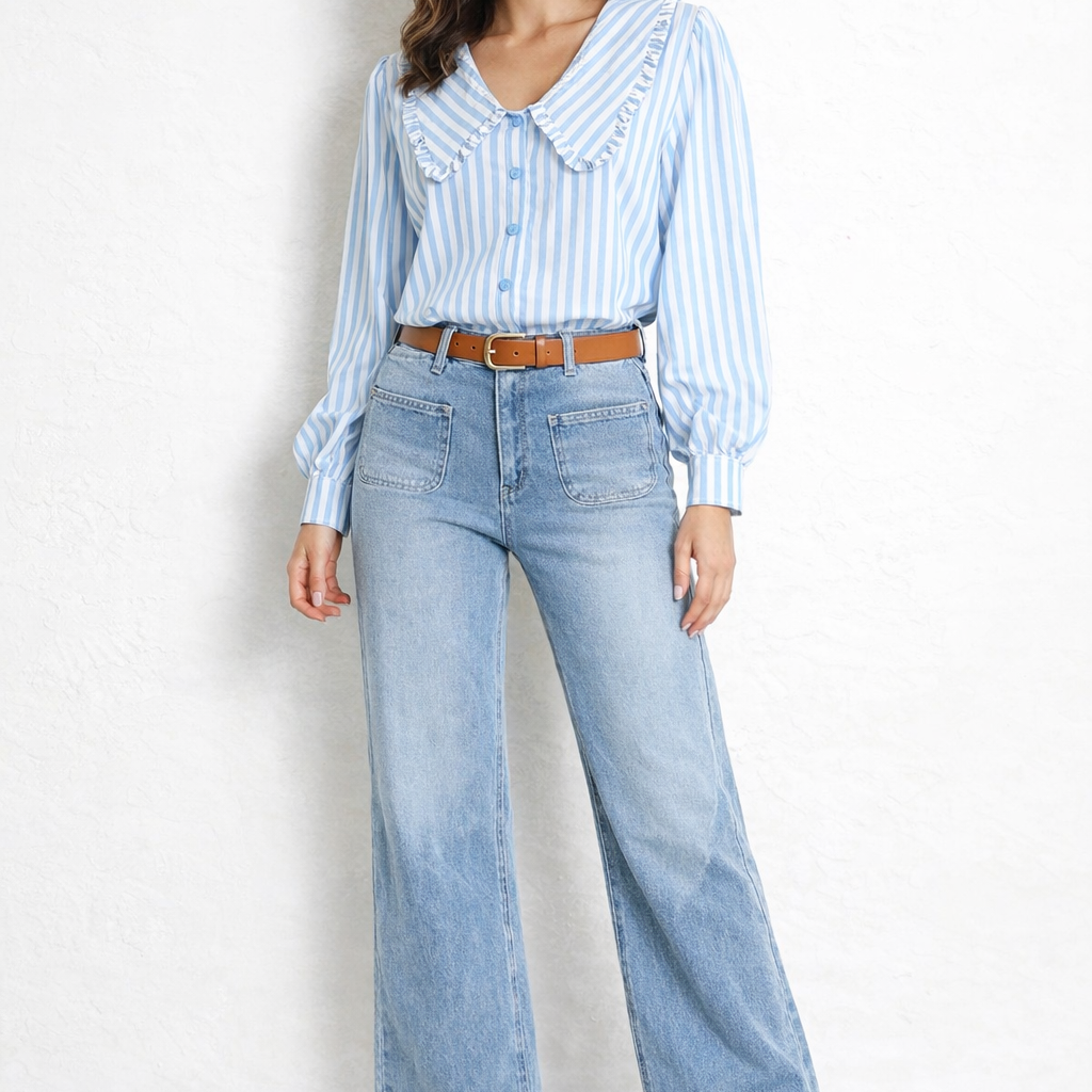 Jenny - Peter Pan Collared Top