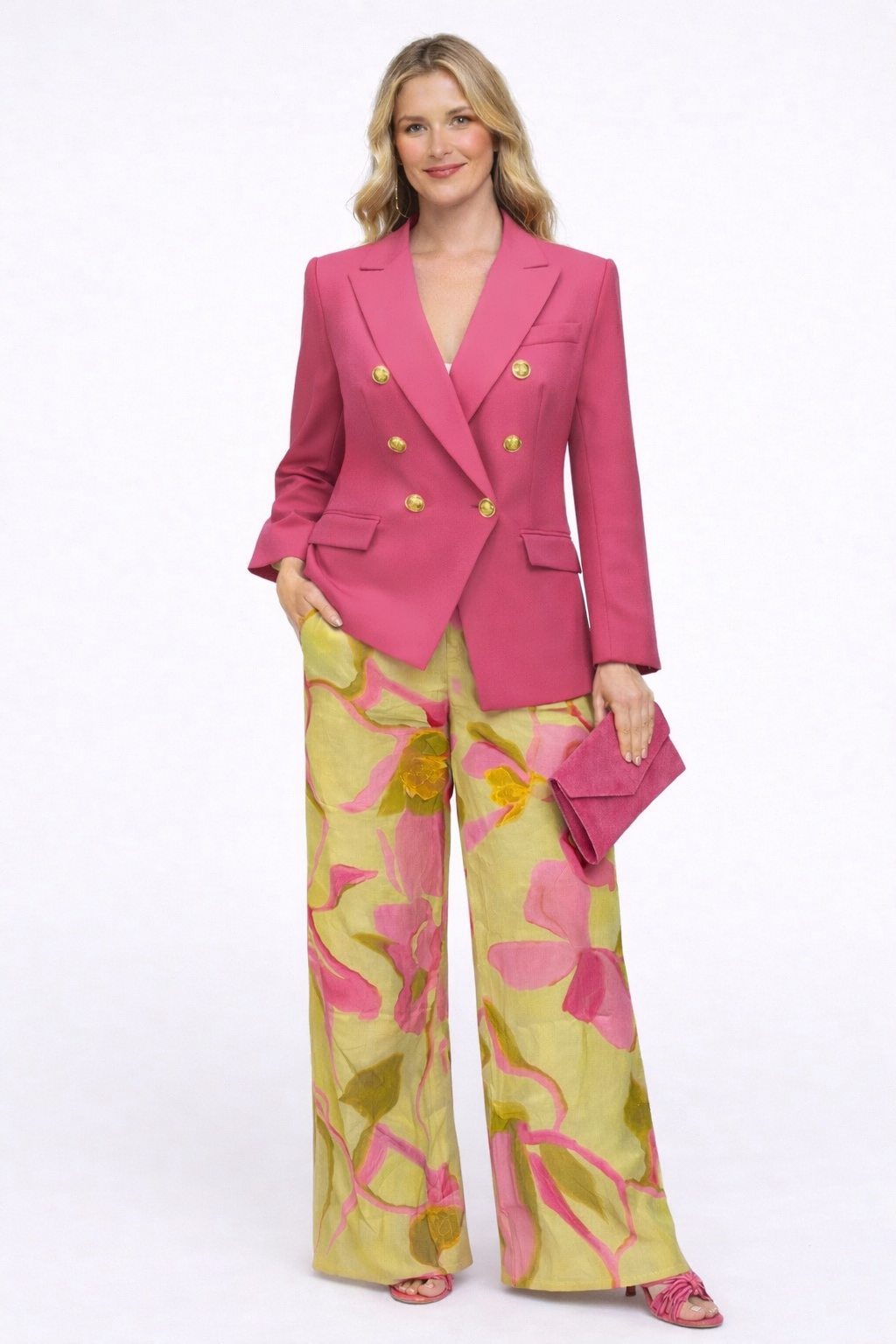 Floral Breeze Wide-Leg Trousers