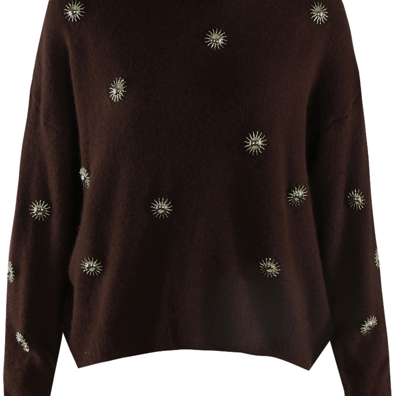 “Shelby” Knit with Sun Charm Detail