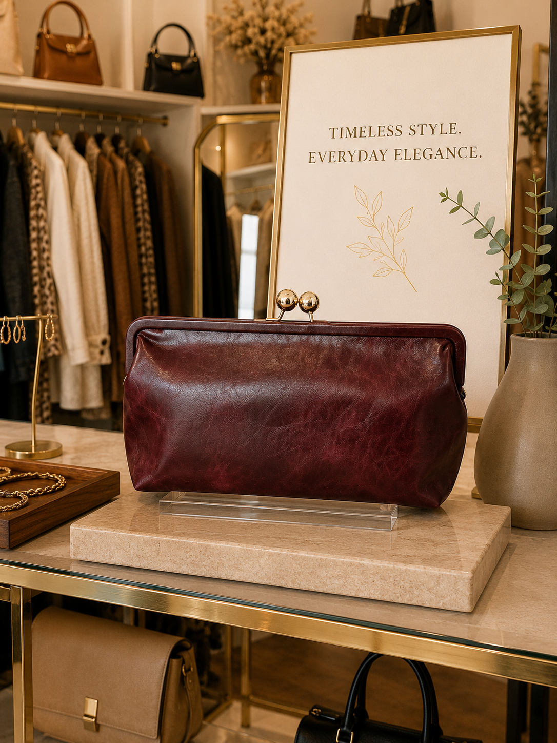 Timeless Kiss-Lock Clutch Bag