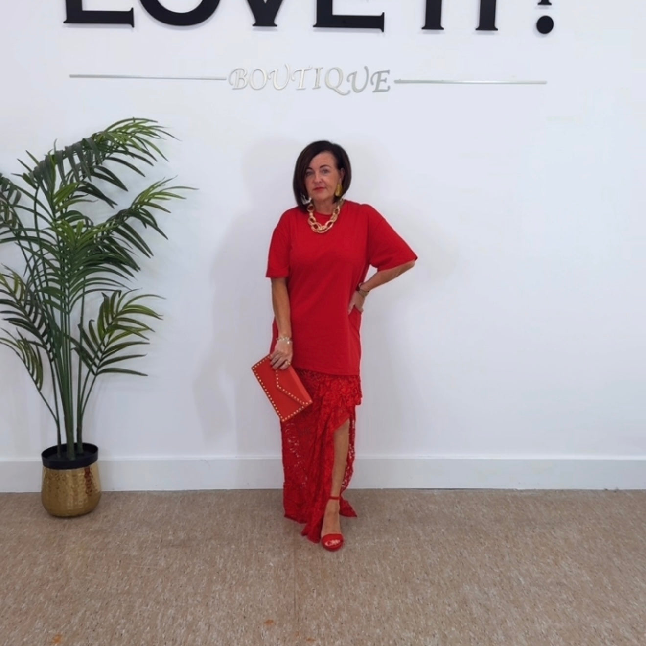 “Rosy” Red 2pc Set