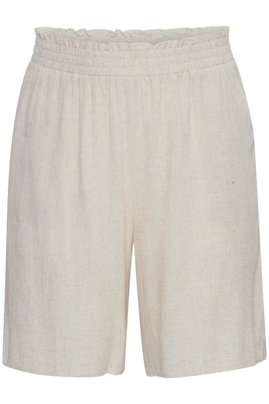 Linen Shorts By Simple Wish - (Size Up Ladies)