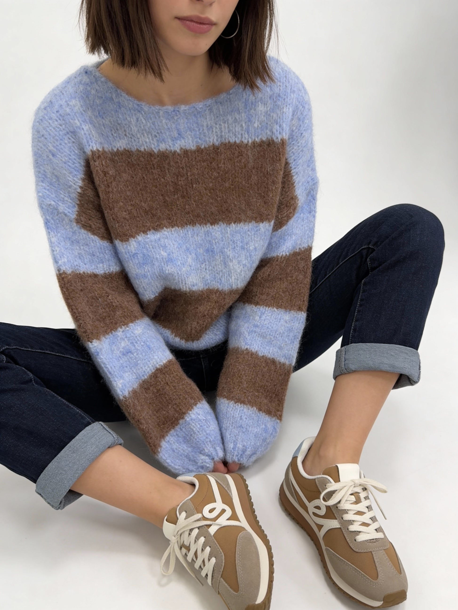 “Jessie” Soft Feel Stripe Knit