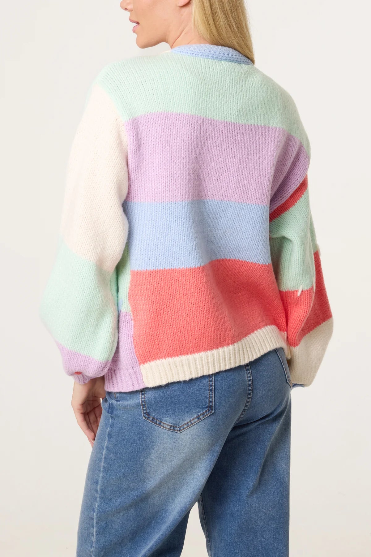 “Polly” Pastel Knit Cardi