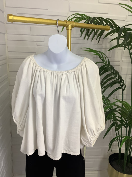 “Tay” Linen Loose Fit Top