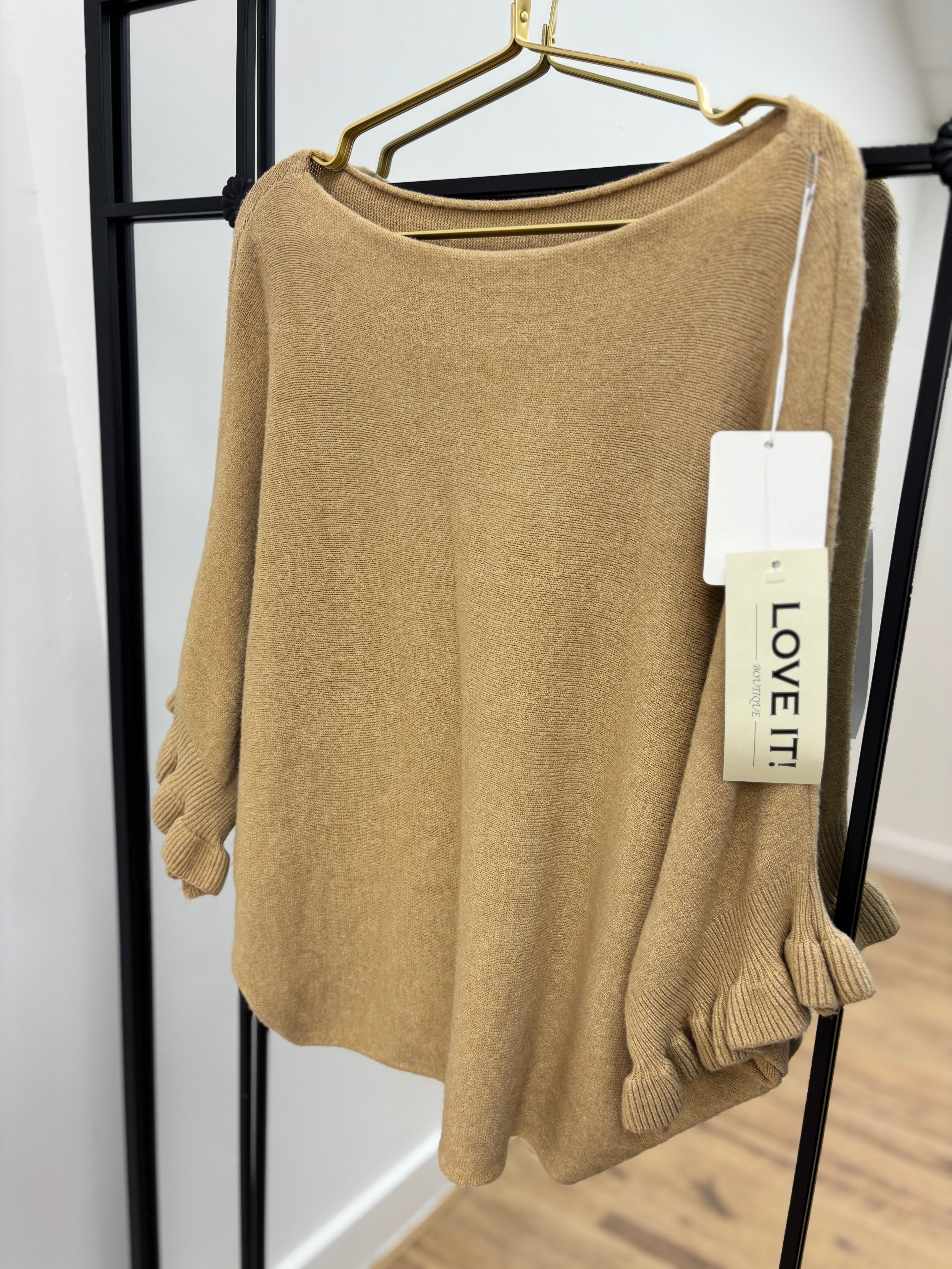 Free Size 10/16 Soft-knit Batwing Jumper