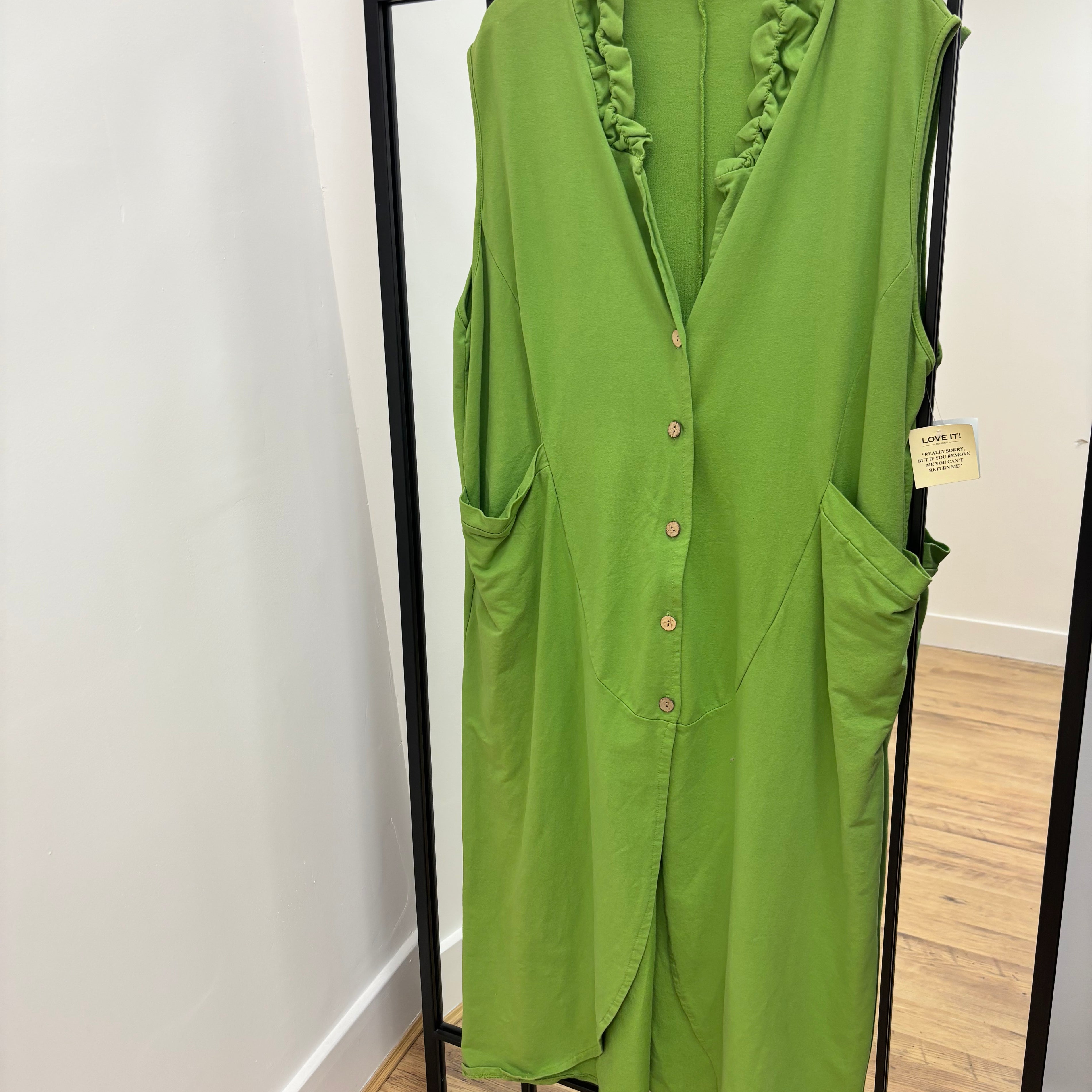Free Size 22/24 Long Sleeveless Waistcoat