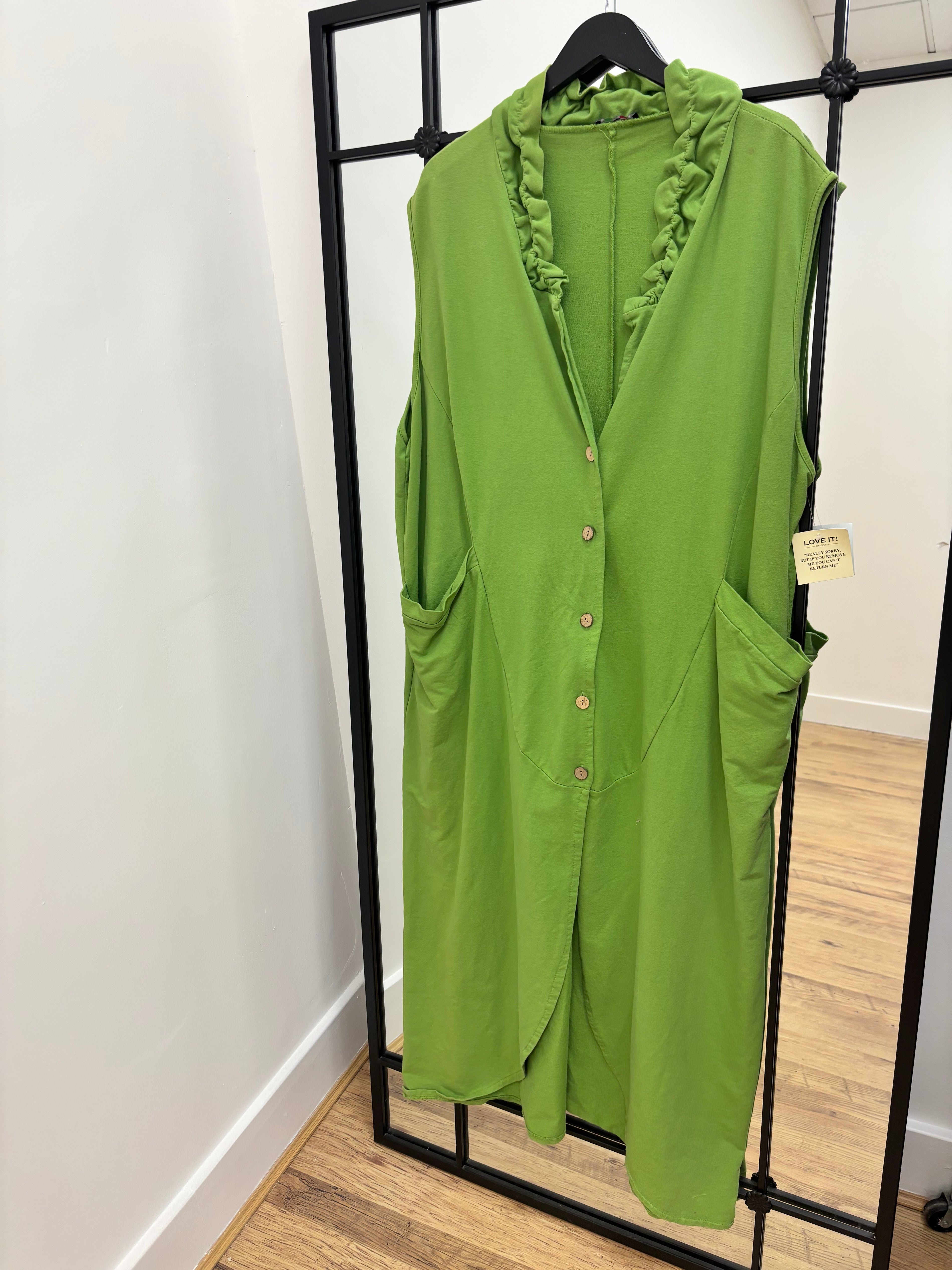 Free Size 22/24 Long Sleeveless Waistcoat