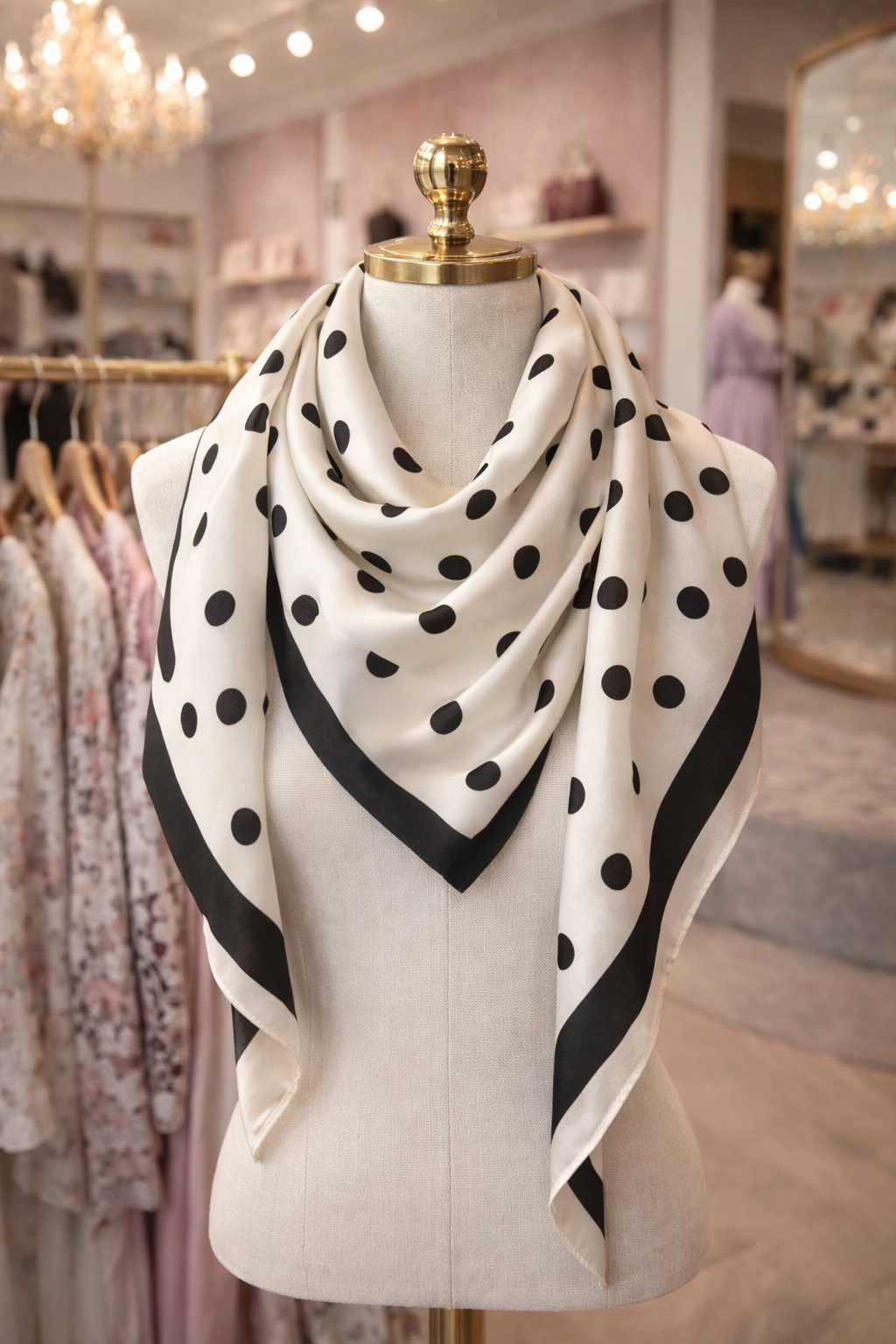 Polka Dot Scarf