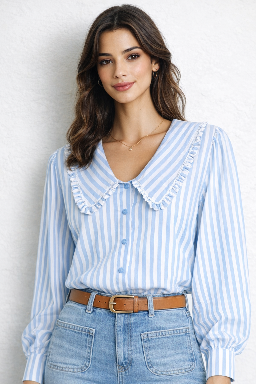 Jenny - Peter Pan Collared Top