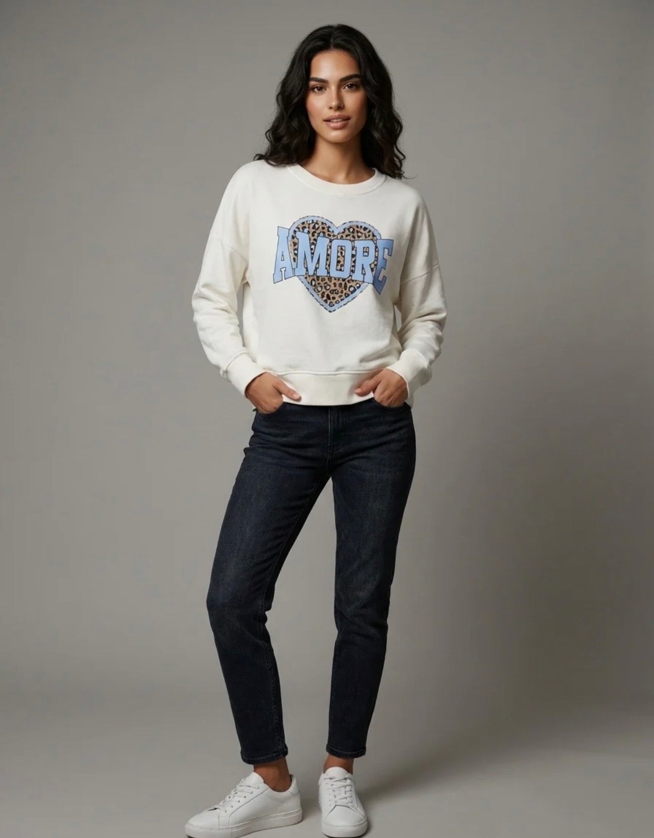 Amore Fleece Lined Sweatshirt