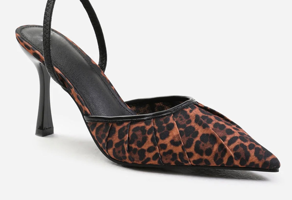 “Layla” Leopard Heels