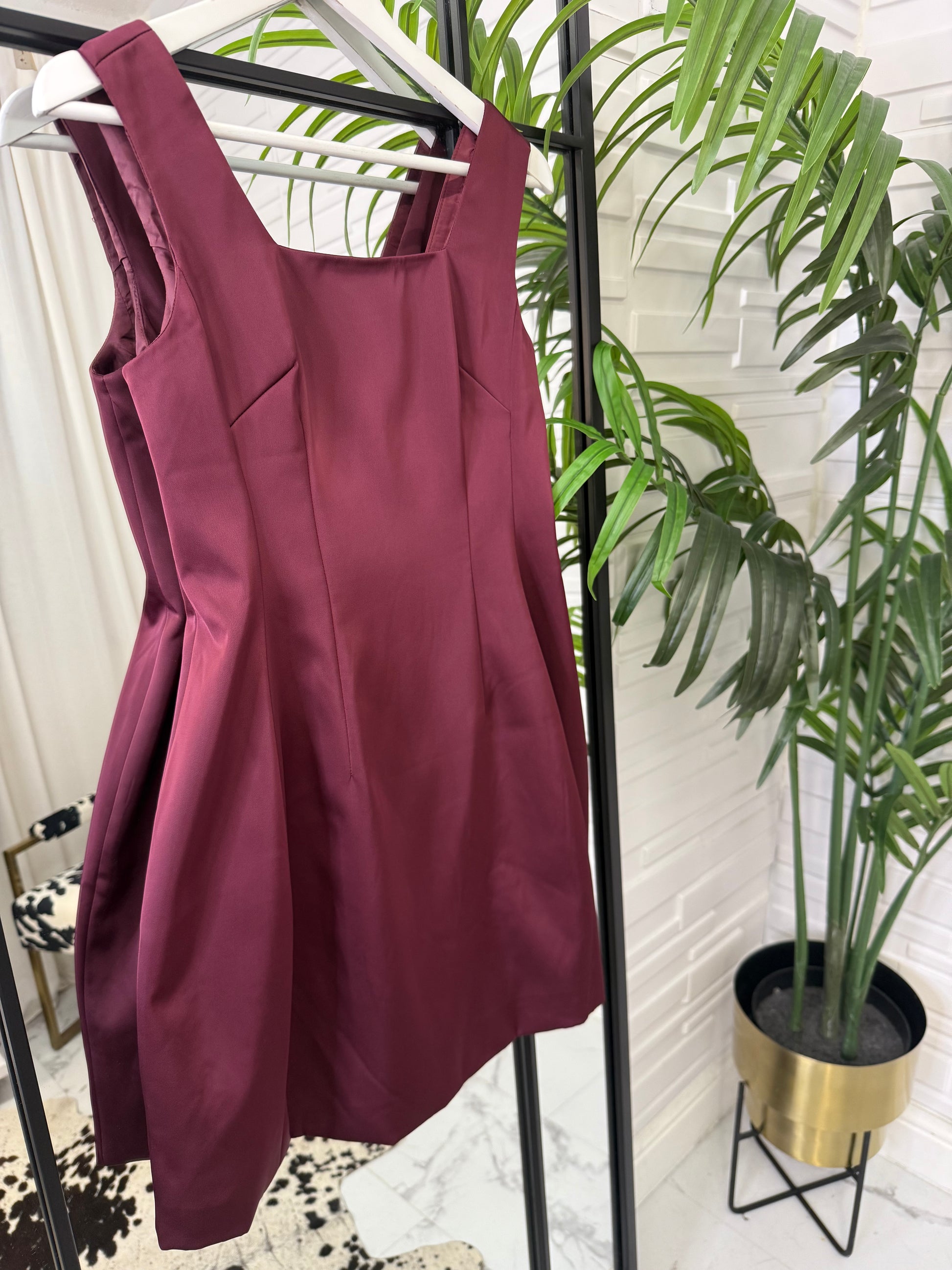 “Rachell” Satin Bow Dress