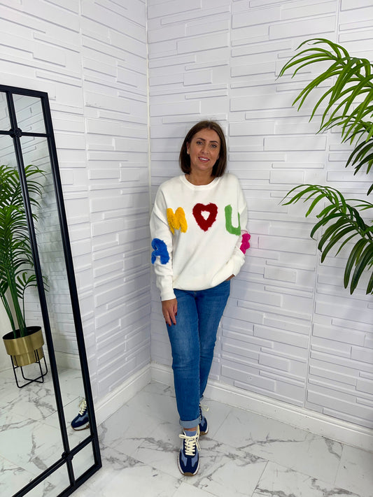 “Amour” Knitted Sweatshirt