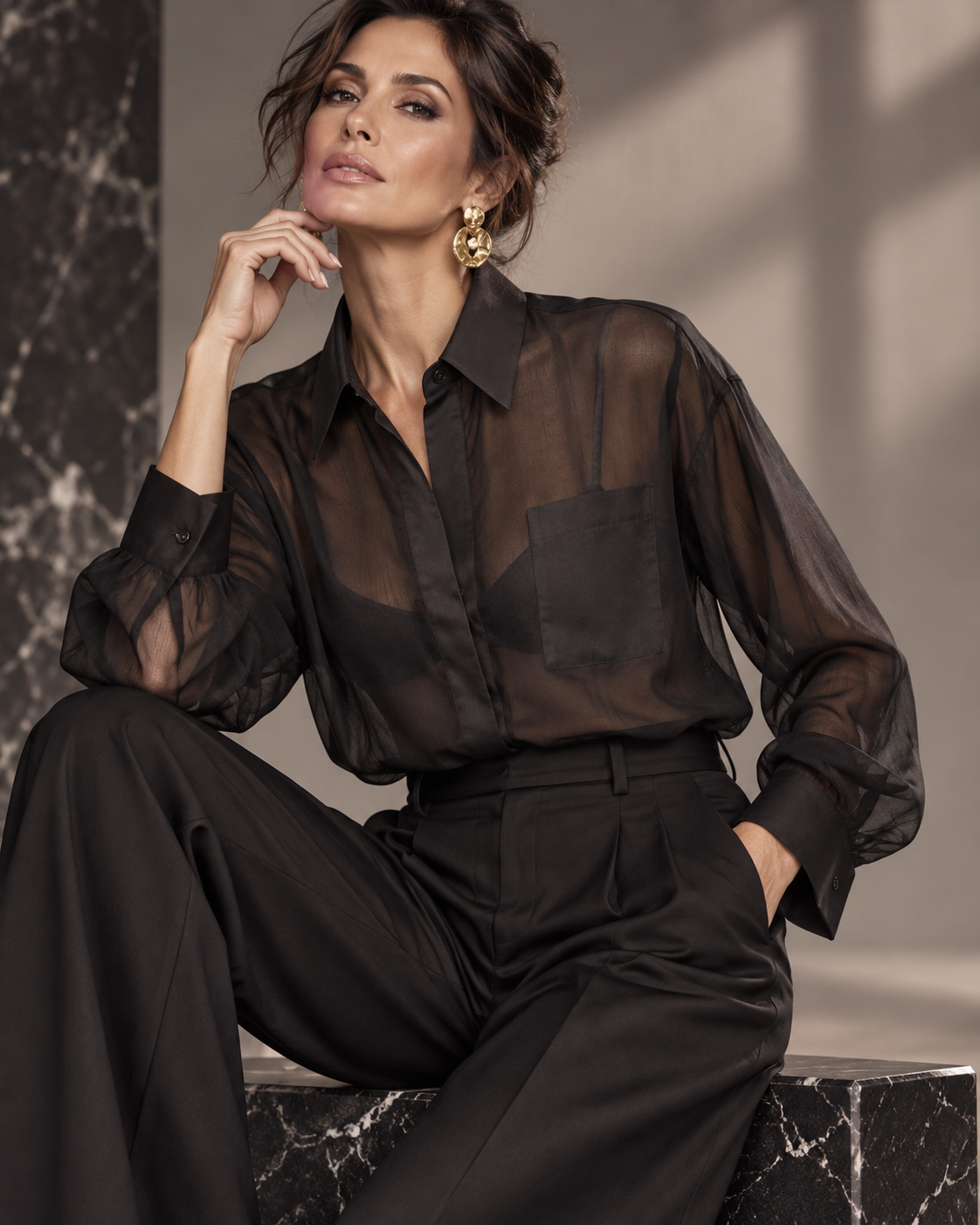 Shelly - Sheer Shirt