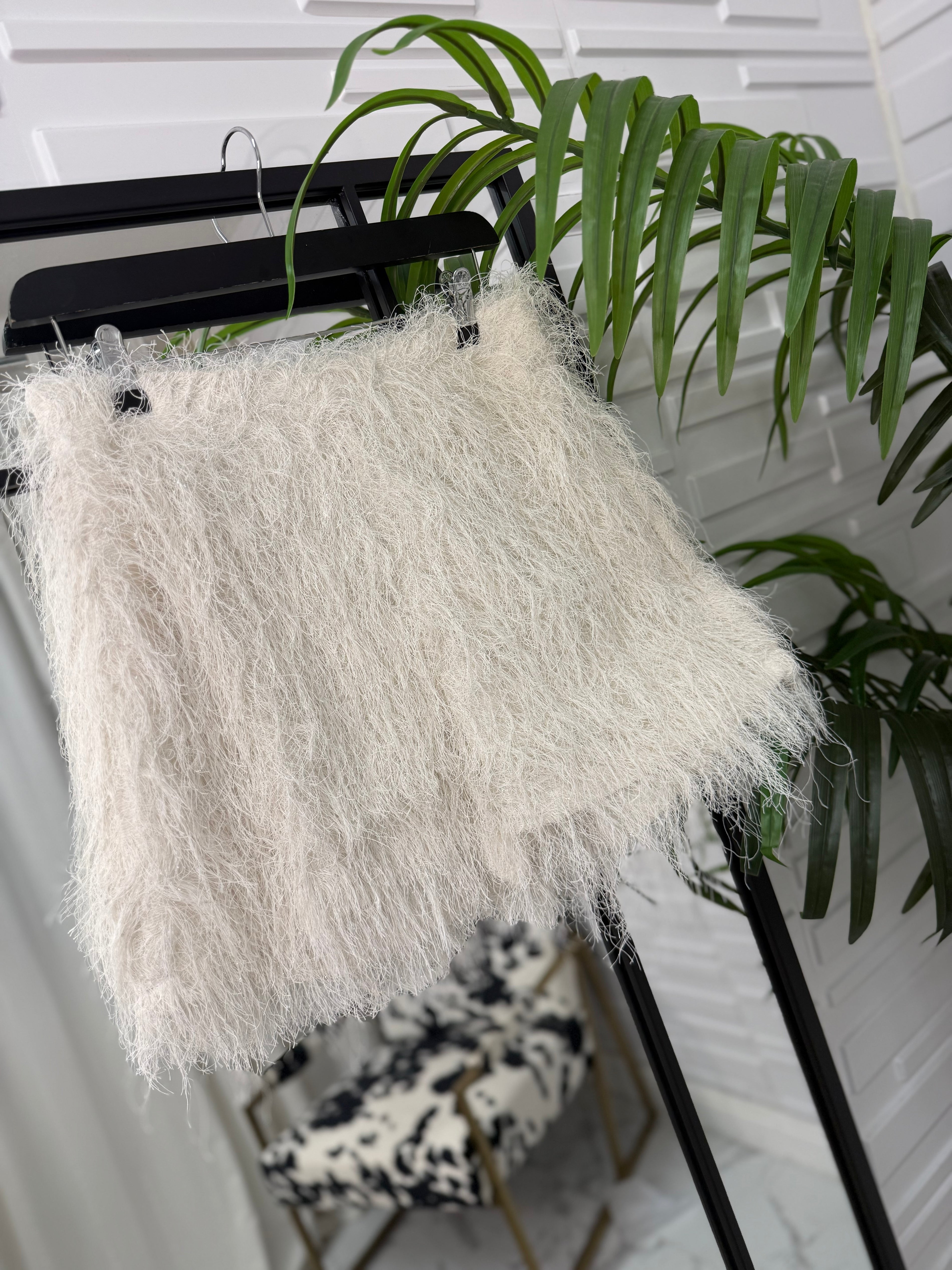 “Jasmine” Fringe Textured Shorts