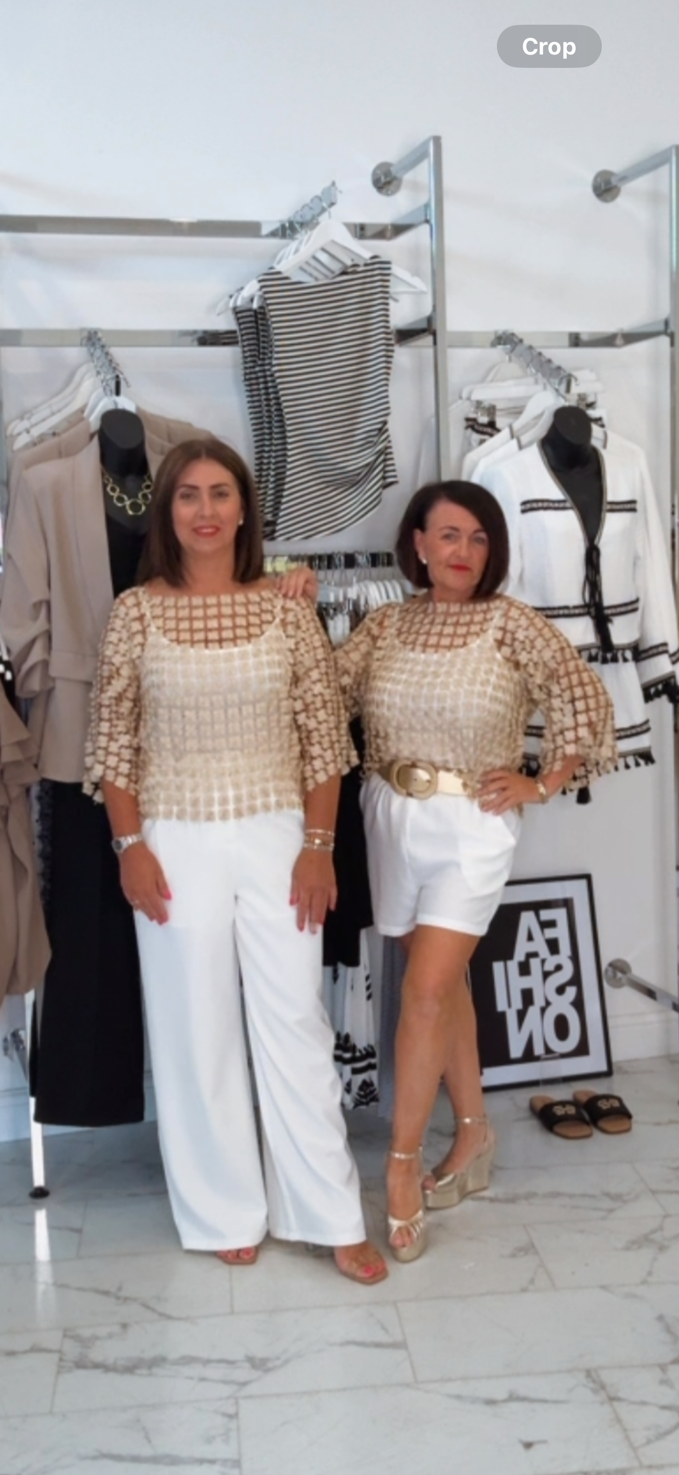 “Goldie” Metallic Top