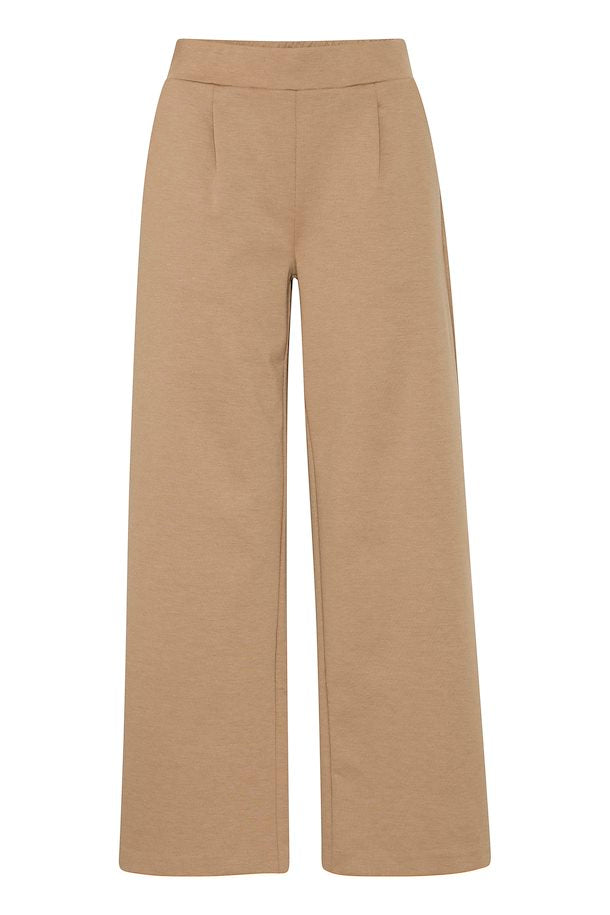 Wide Leg Elastic Waist Trouser with Pockets