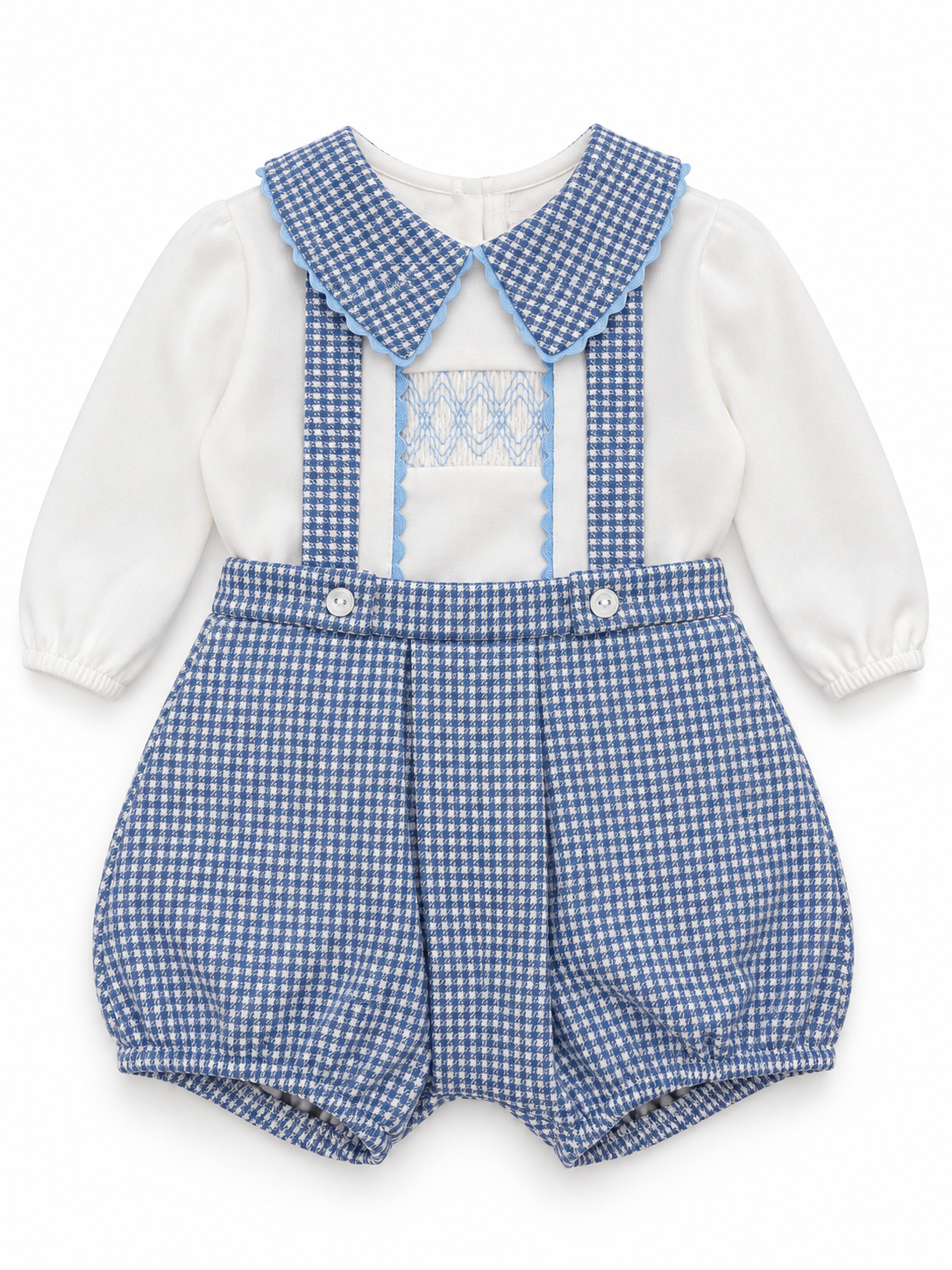 Gingham 2pc Romper Set
