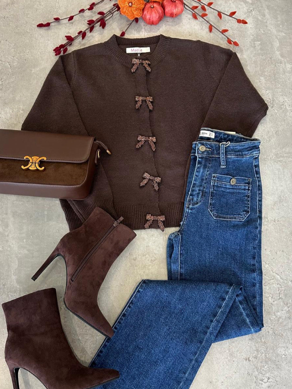 “Bessie” Bow Detail Jumper