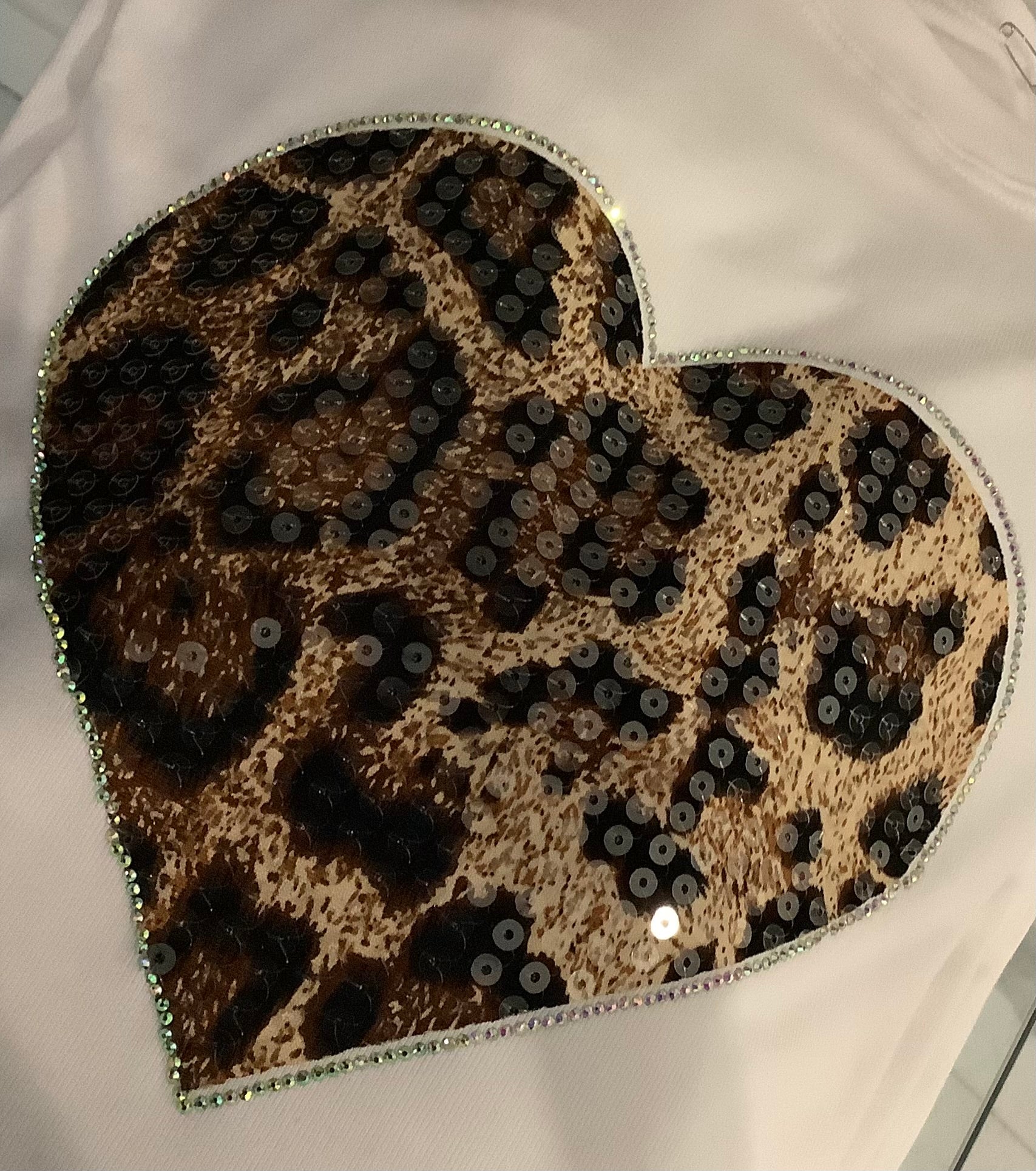 Leopard Love Heart Top