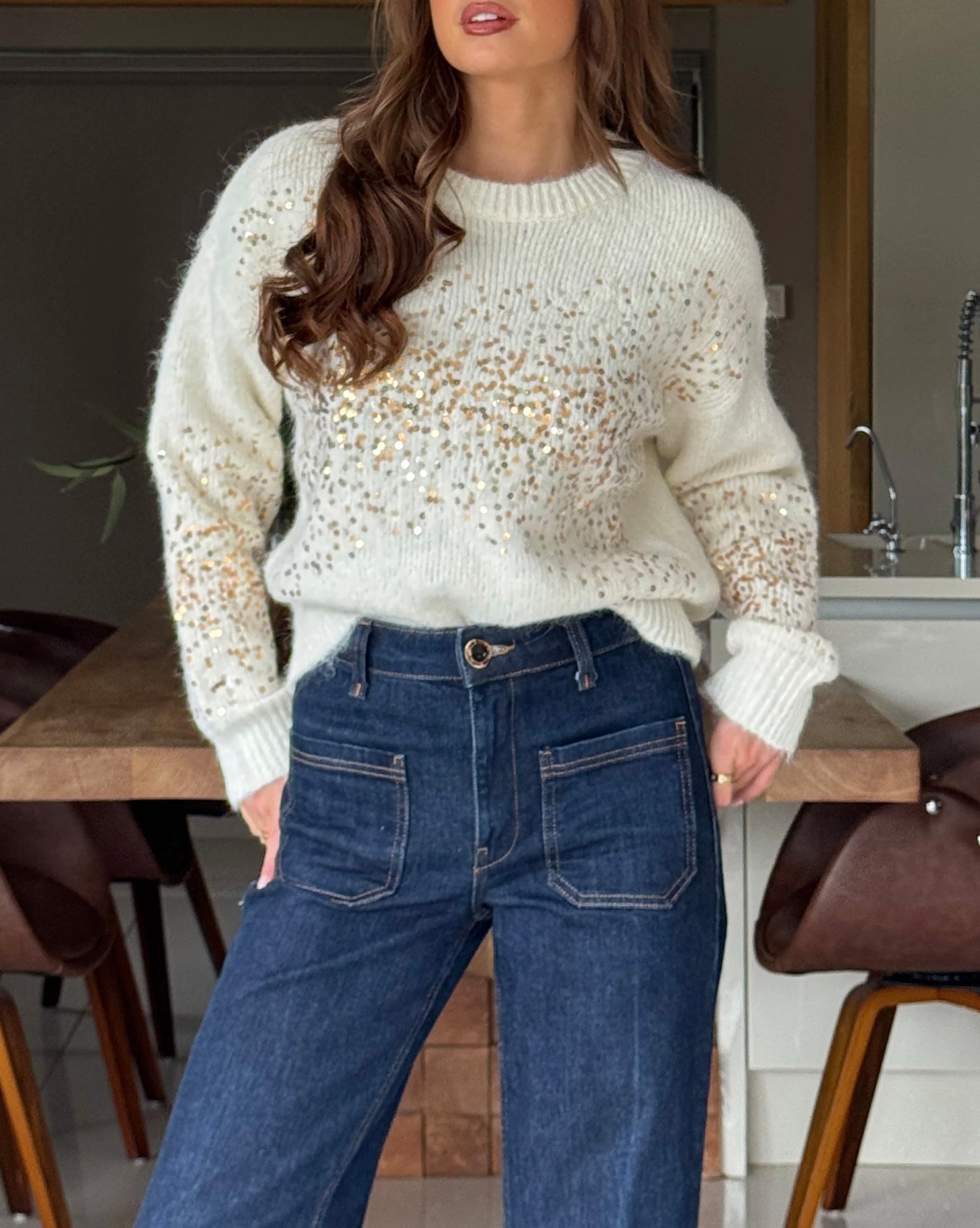 “Helena” Sequin Knit