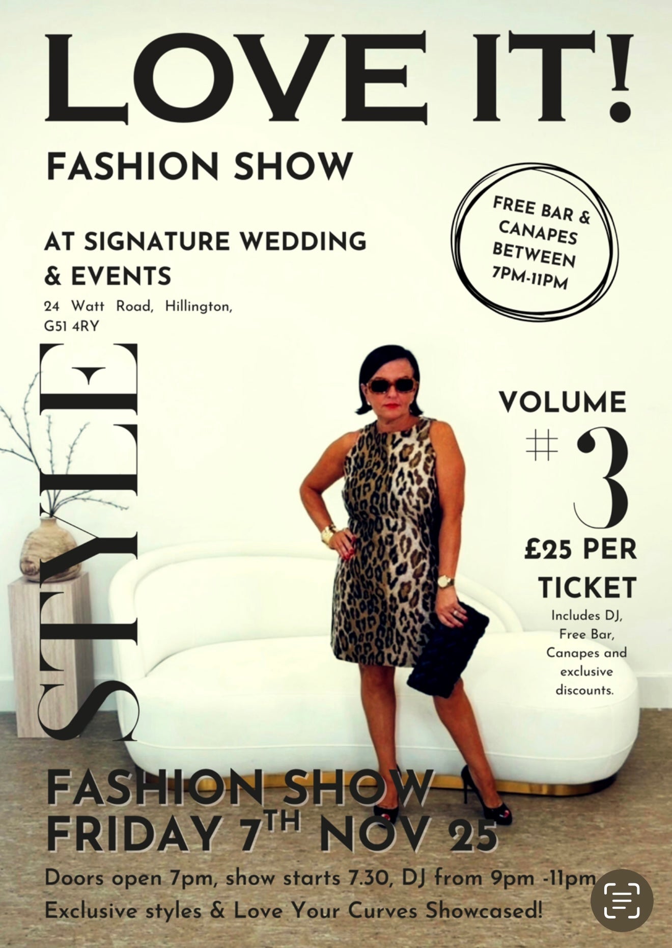 FASHION SHOW TICKETS 📸 - Fri, 7th Nov