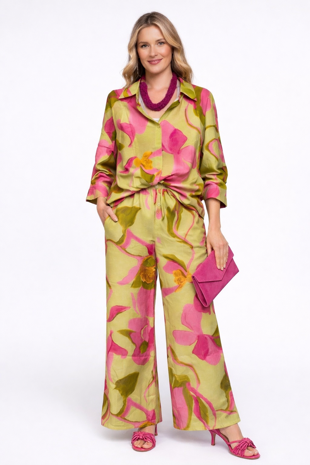 Blossom Breeze Printed Button-Down Shirt