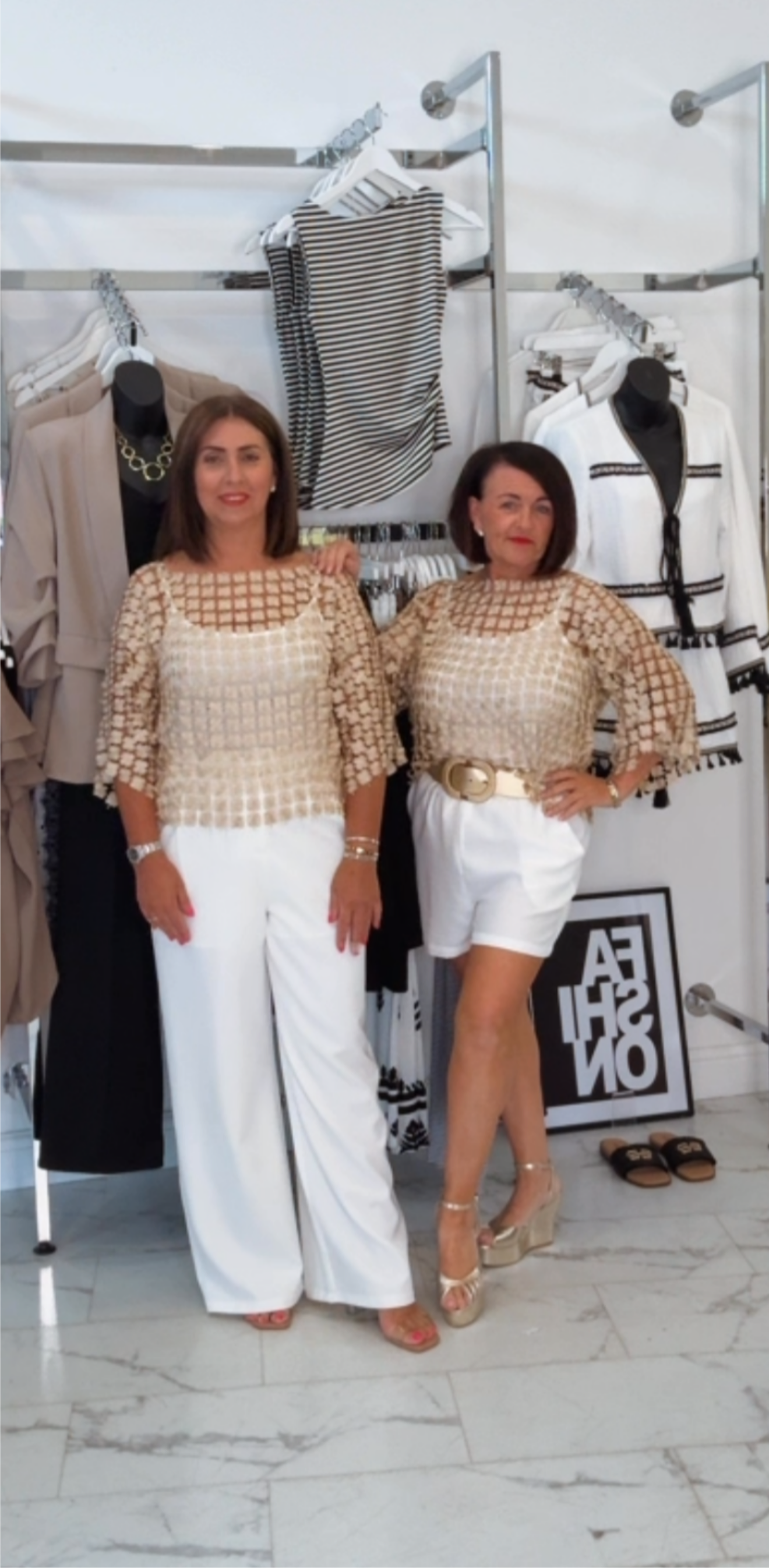 “Goldie” Metallic Top