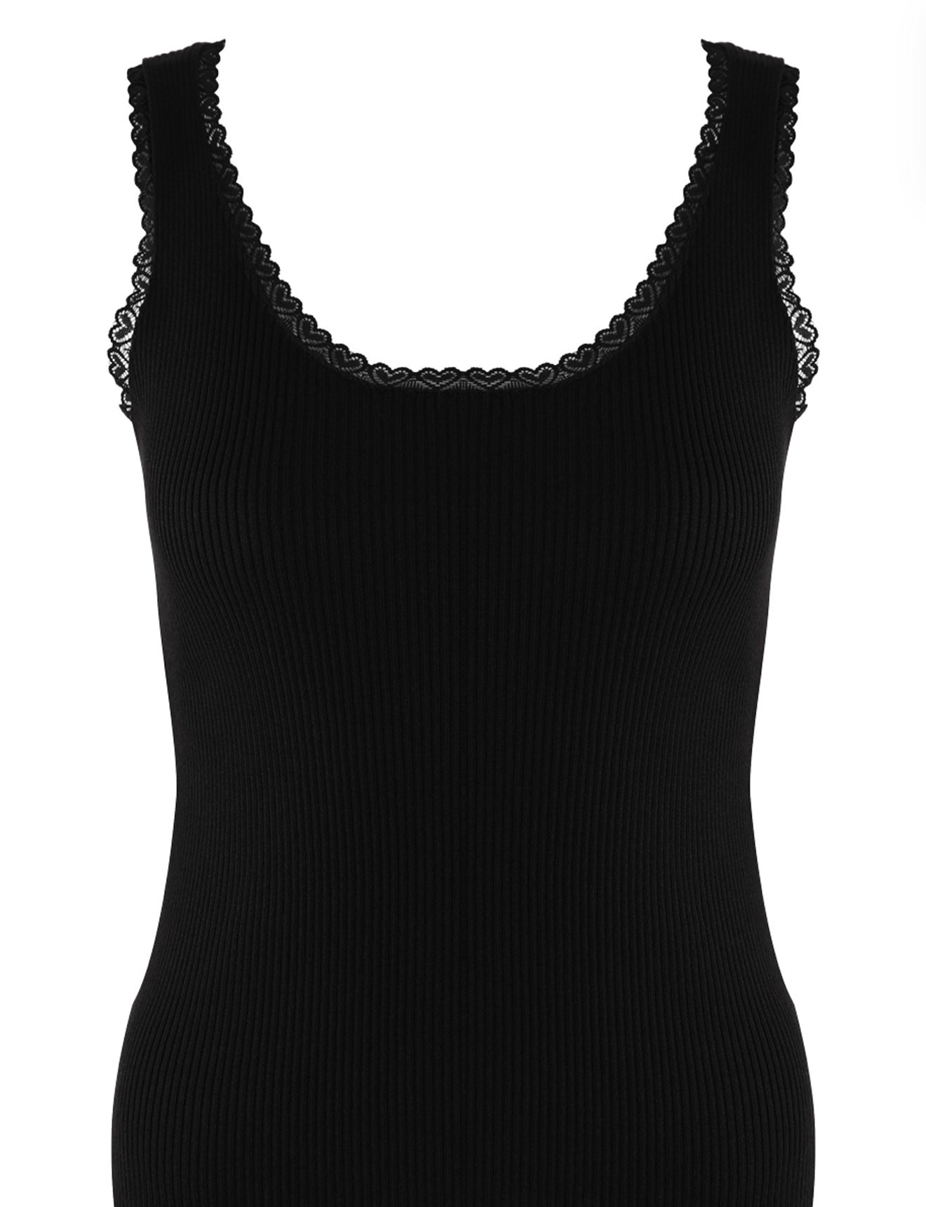 “Lucy” Lace Trim Vest
