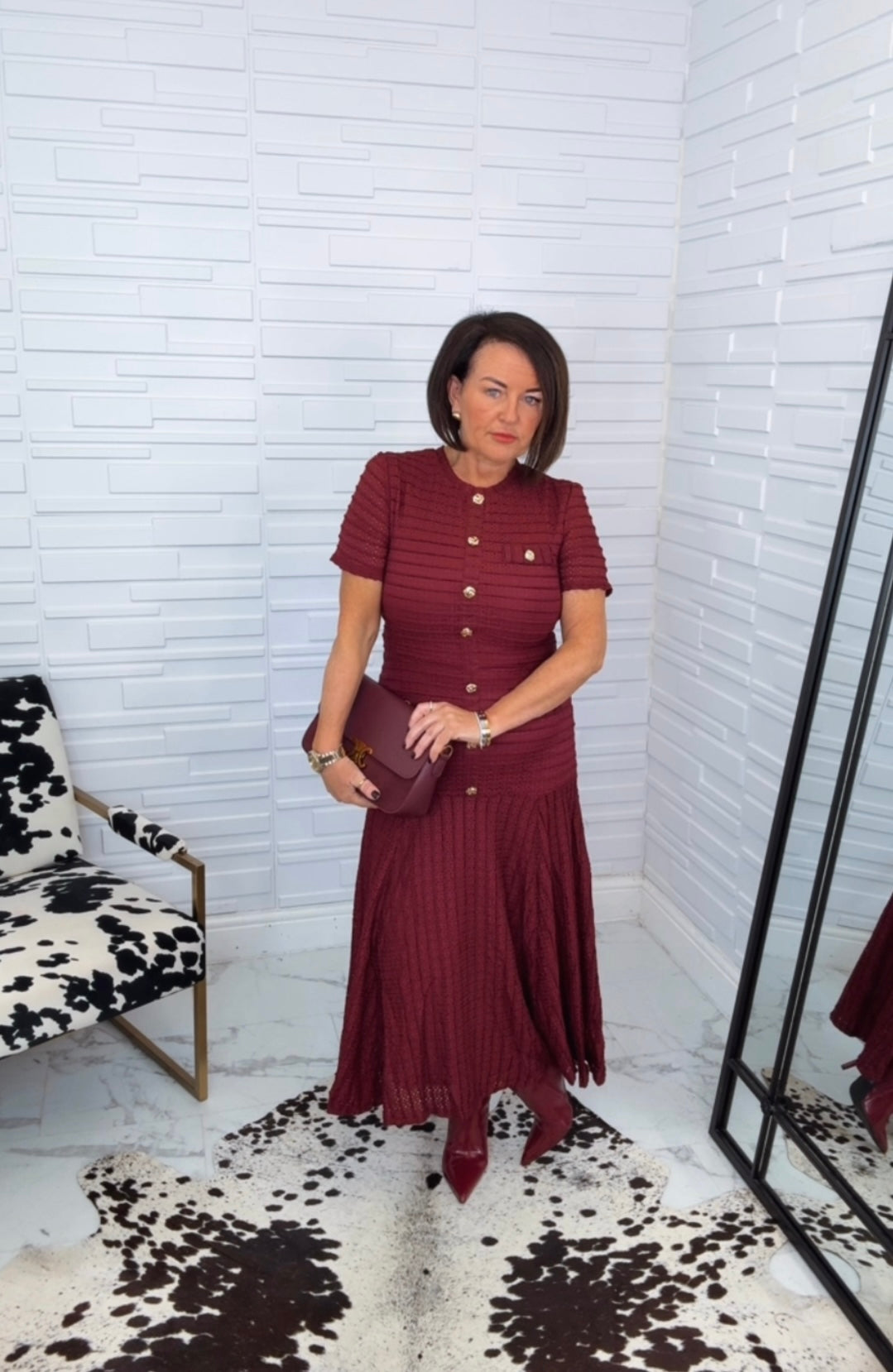 “Cassie” Swing MIDI Dress