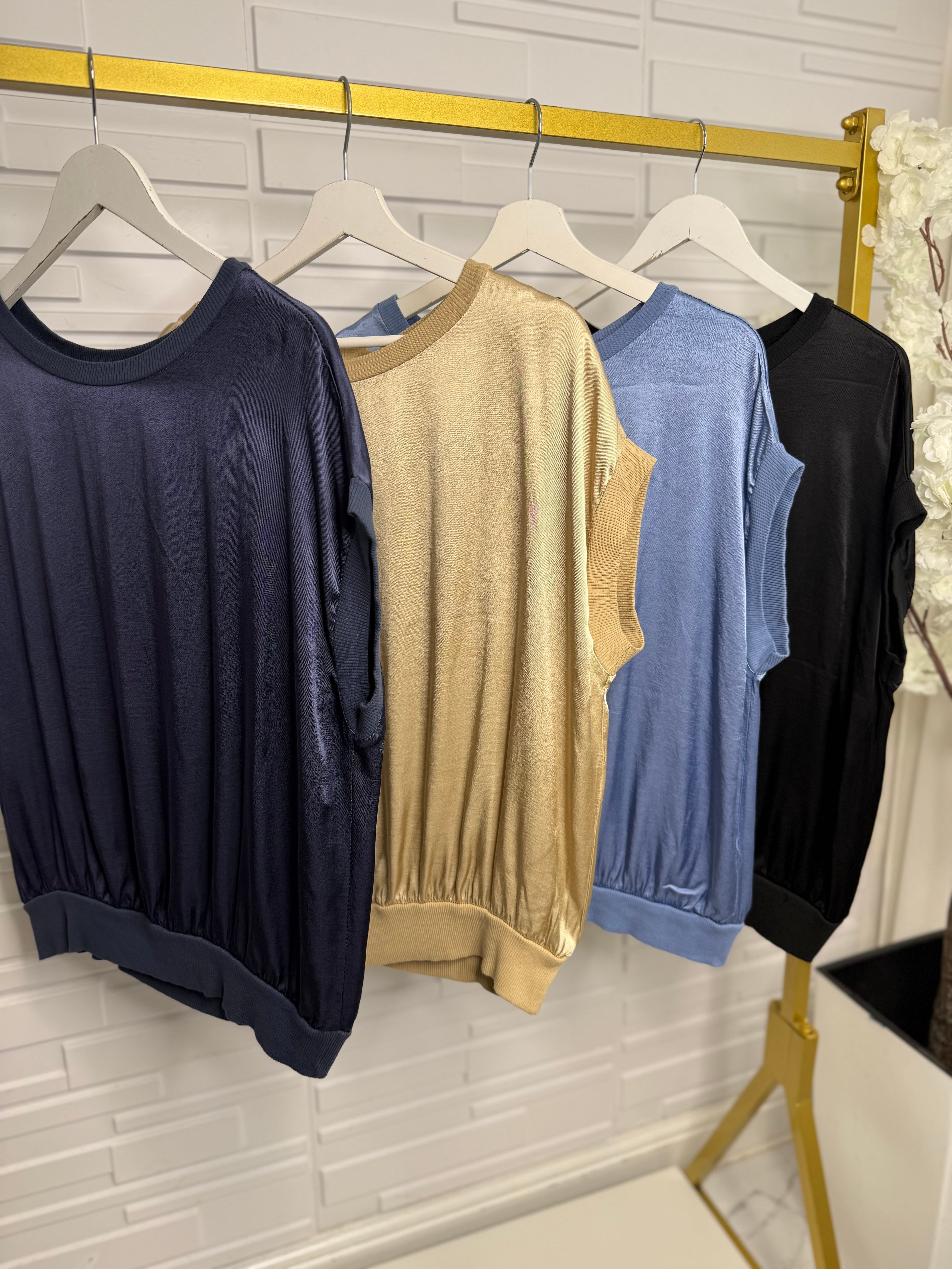 “Shellie” Satin Top