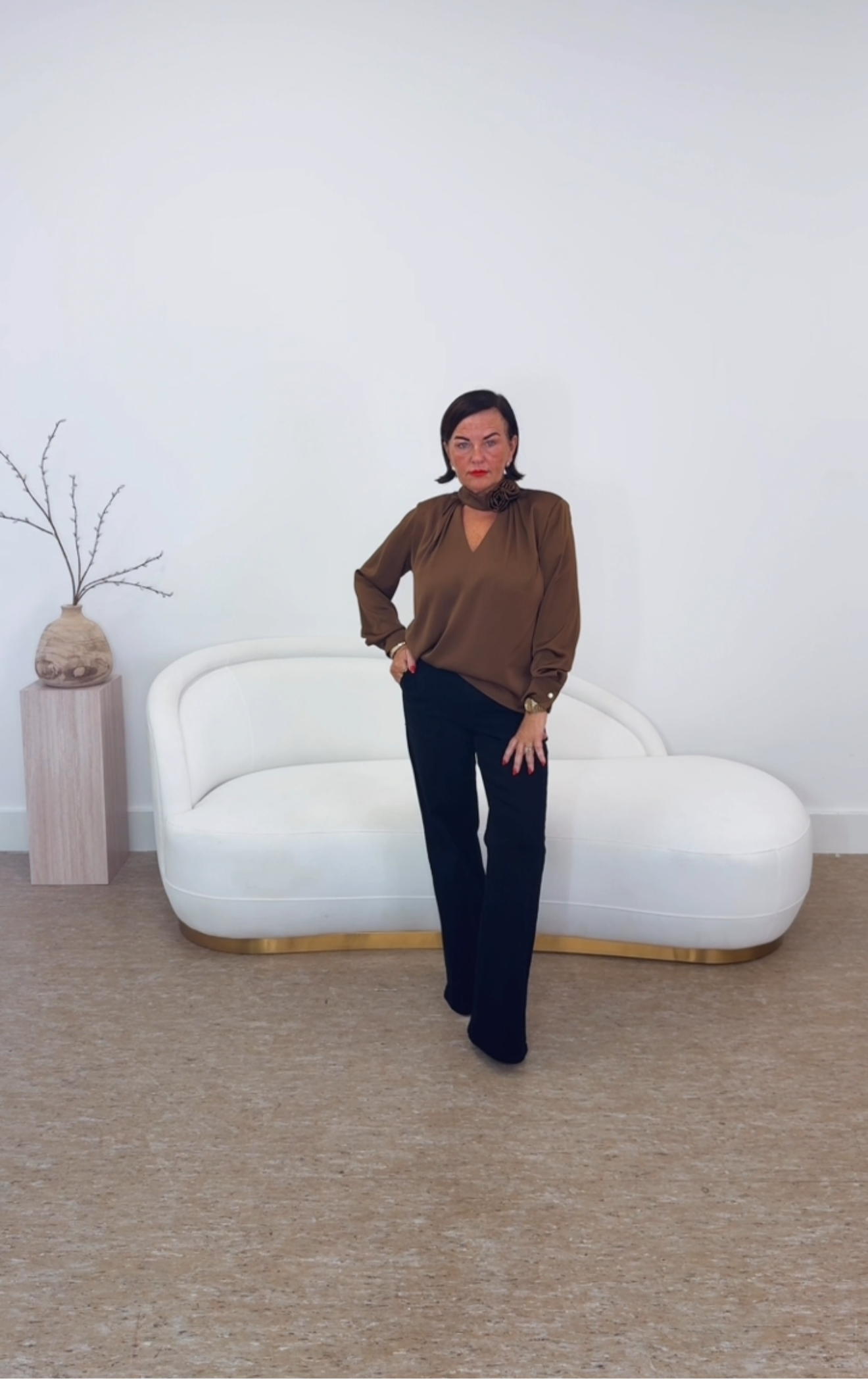 “Bronwyn” Satin Top