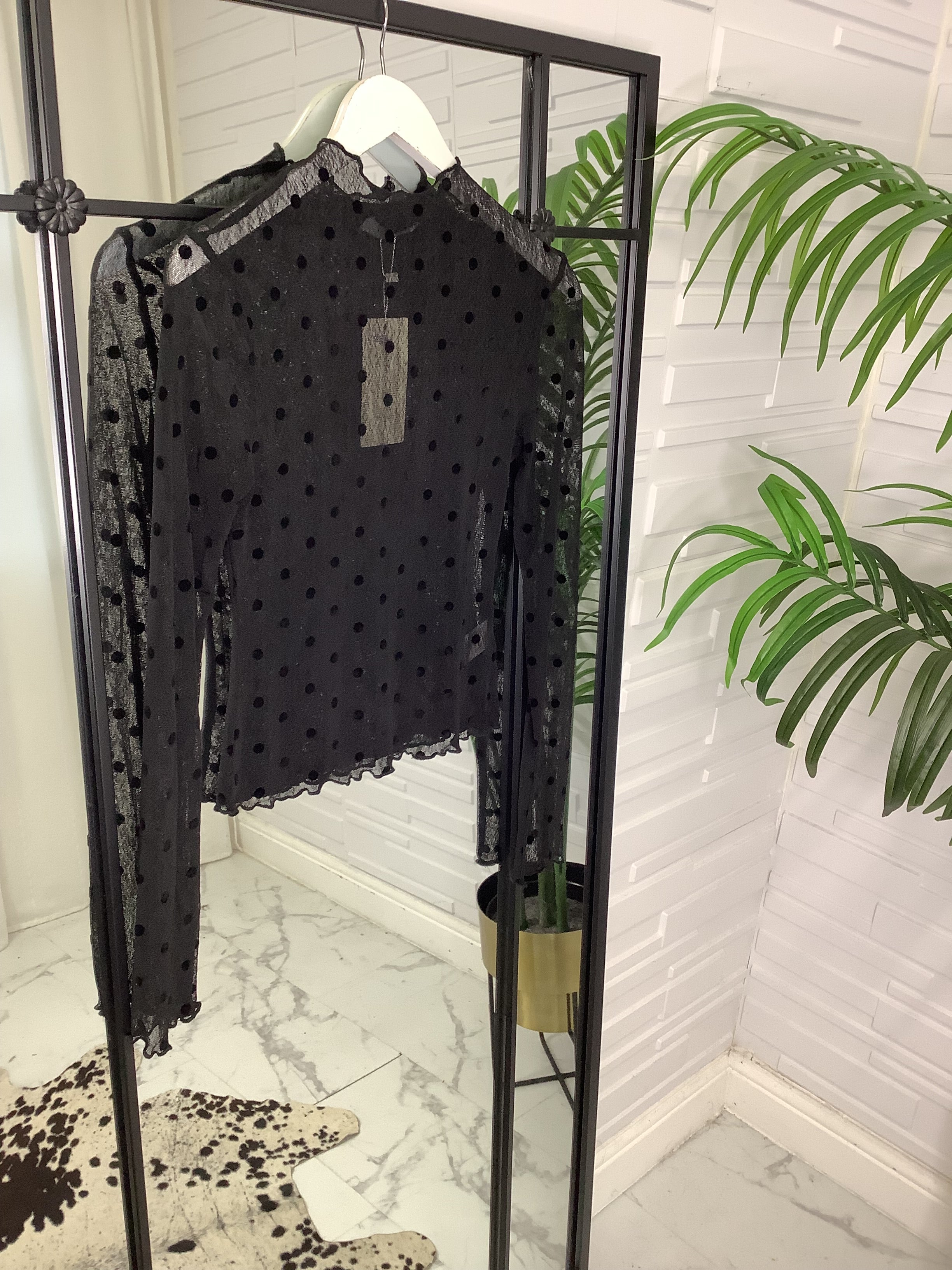 “Dotty” Sheer Top