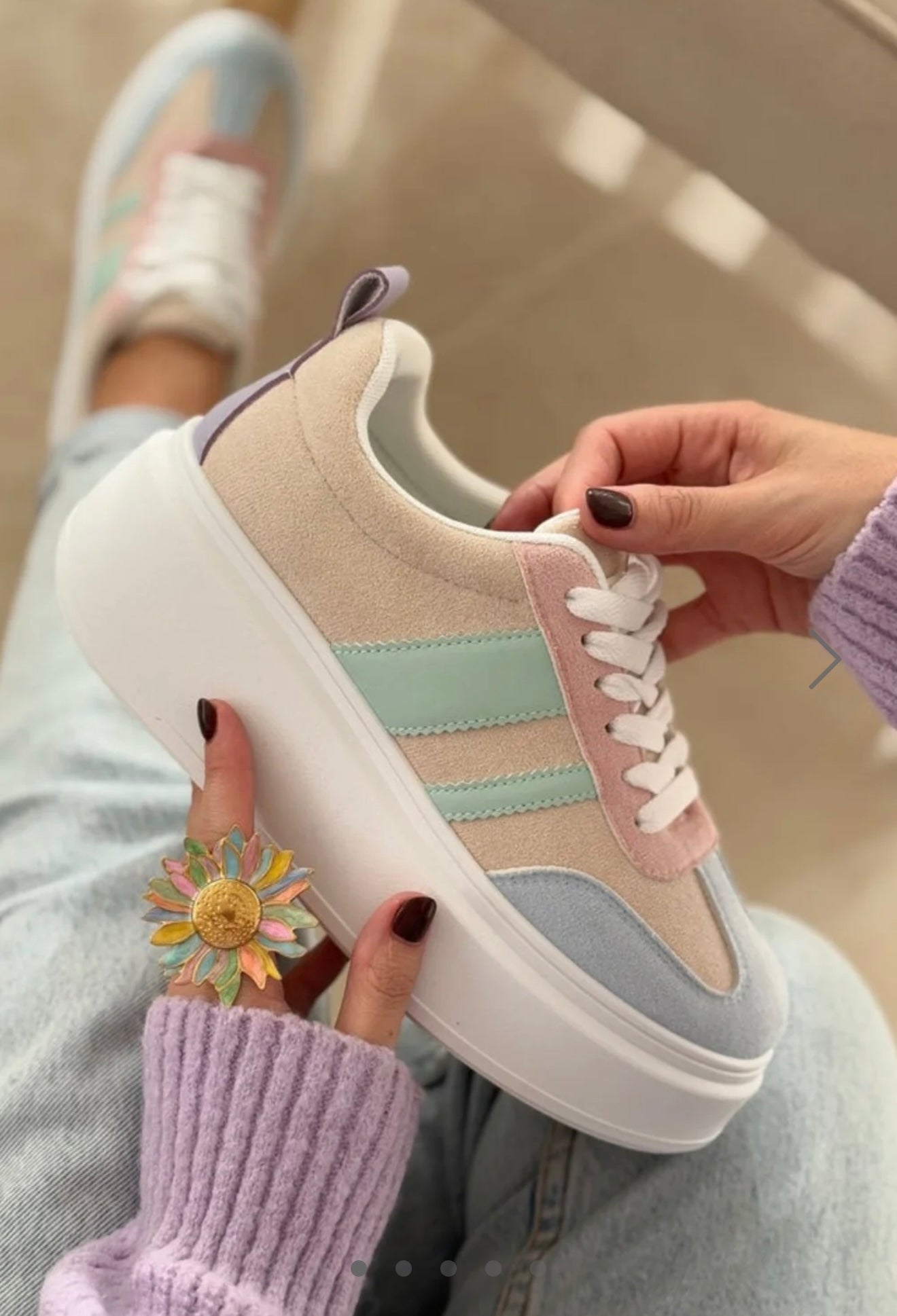 Pastel Platform Trainers