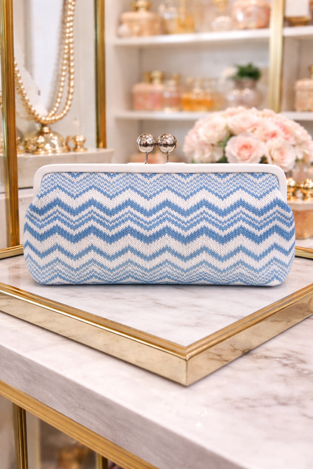 Maisie - Large Woven Clutch Bag