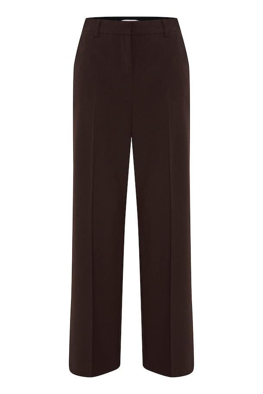 B.Young Wide Leg Trouser - Chocolate