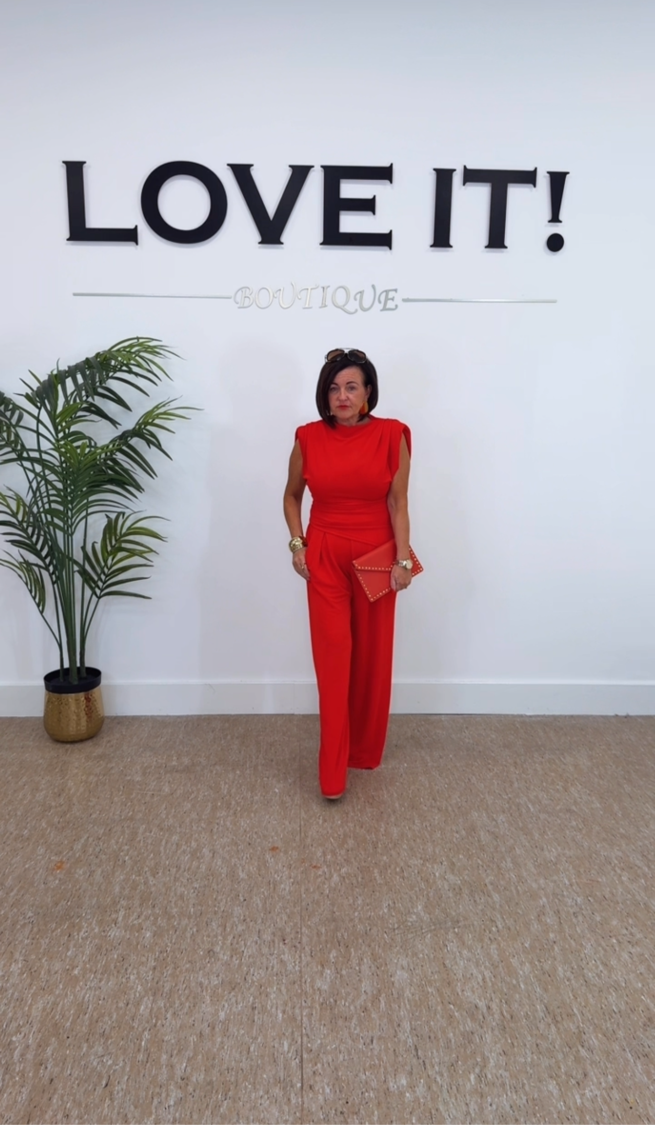 “Shirl” Red Trouser 2pc